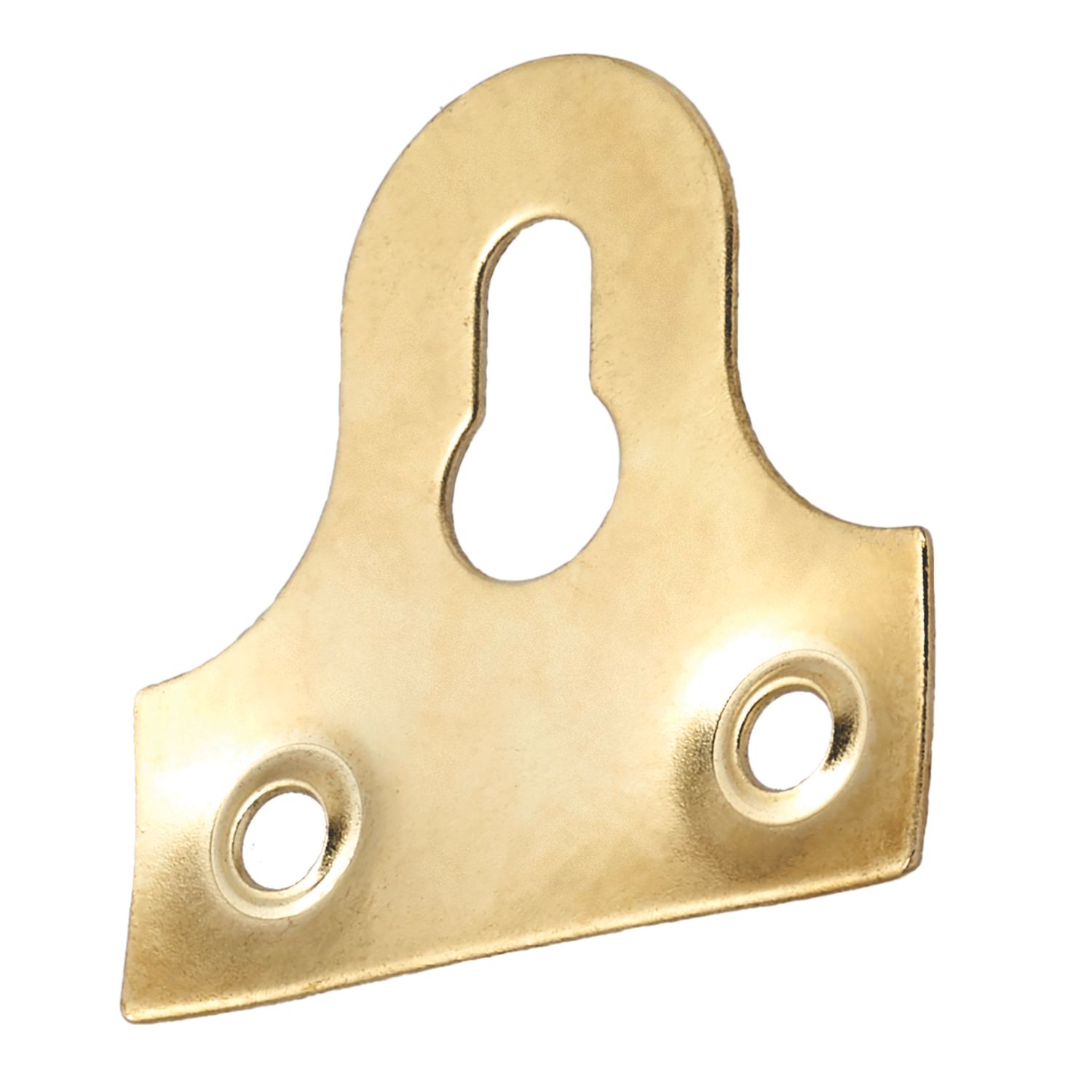Essentials Slotted Mirror Plates Electro Brass 32mm x 32mm x 32mm 10 Pack (14738)
