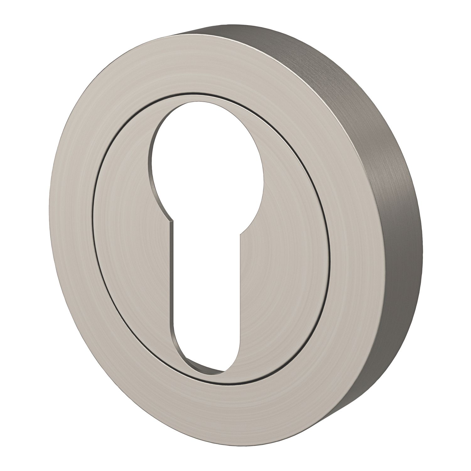 Smith & Locke Lormel Euro Escutcheon (Pair) Satin Nickel 50mm (147FK)