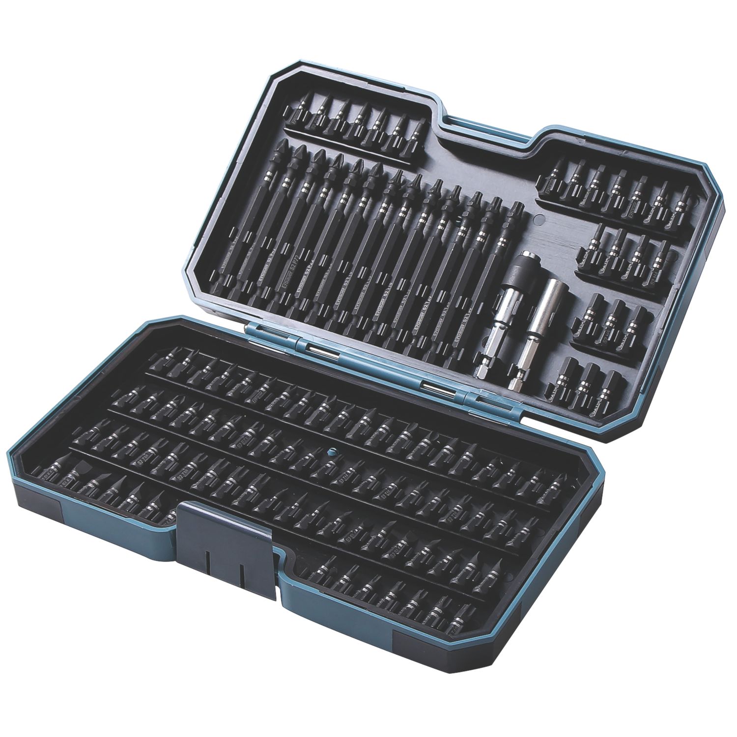 Erbauer 1/4" Hex Shank Mixed Impact Screwdriver Bit Set 113 Pieces (1480V)