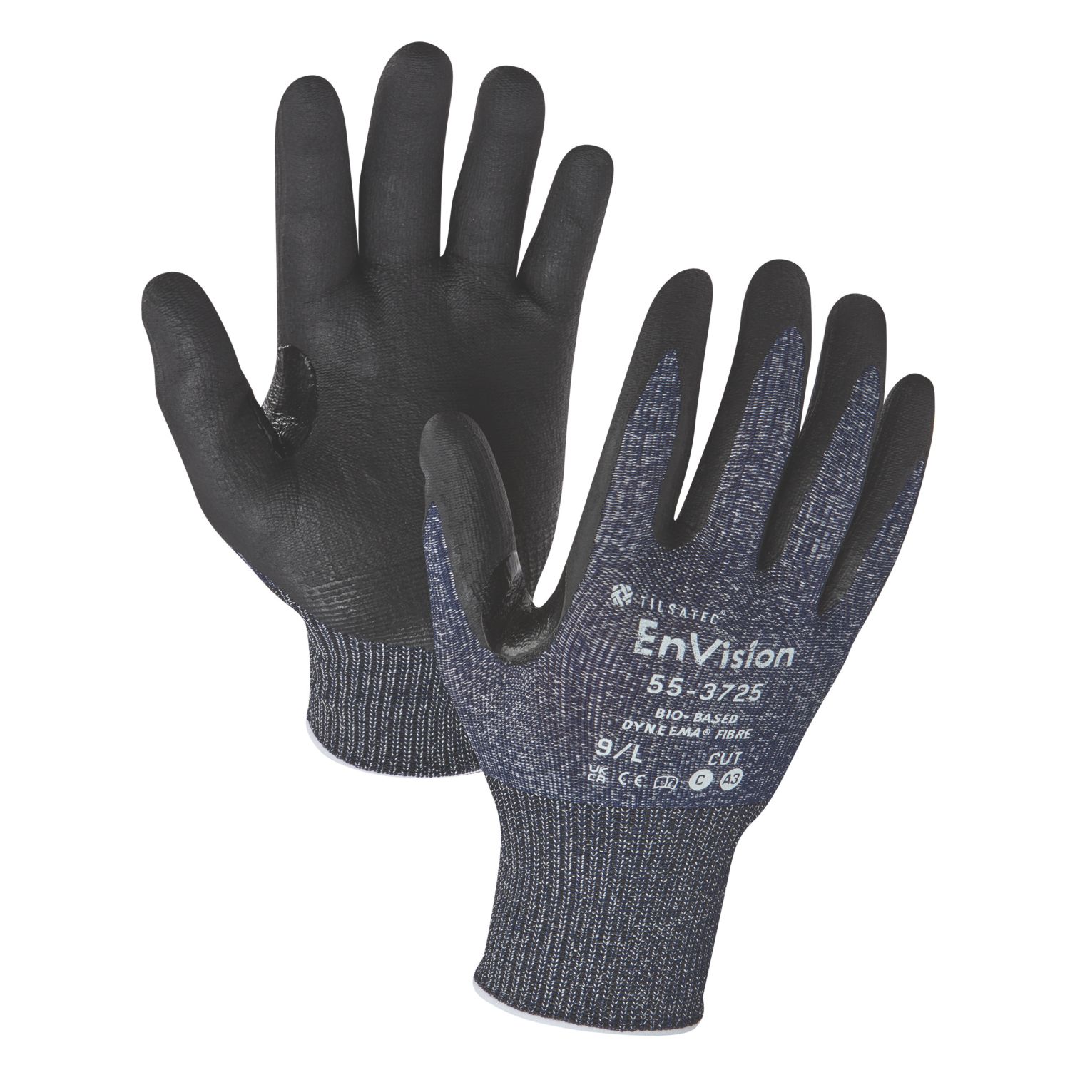 Tilsatec EnVision Cut C Gloves Blue / Black Medium (148CM)
