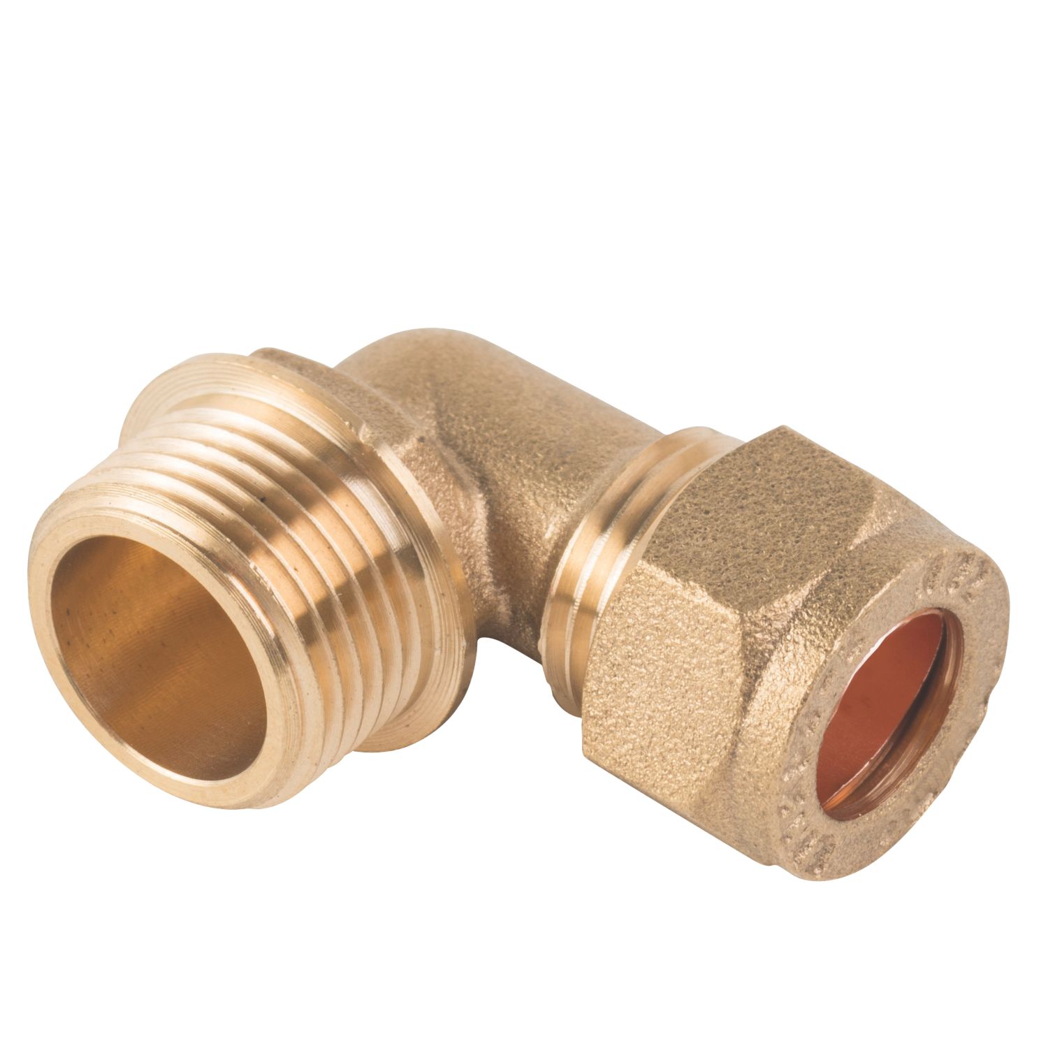 Midbrass Brass Compression Adapting 90° Male Iron Elbow 3/8" x 10mm (149HP)