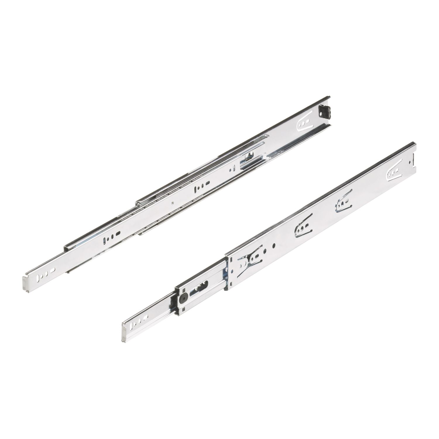 Essentials Steel Full Extension Self-Closing Ball Bearing Drawer Runners 450mm 2 Pack (149VN)