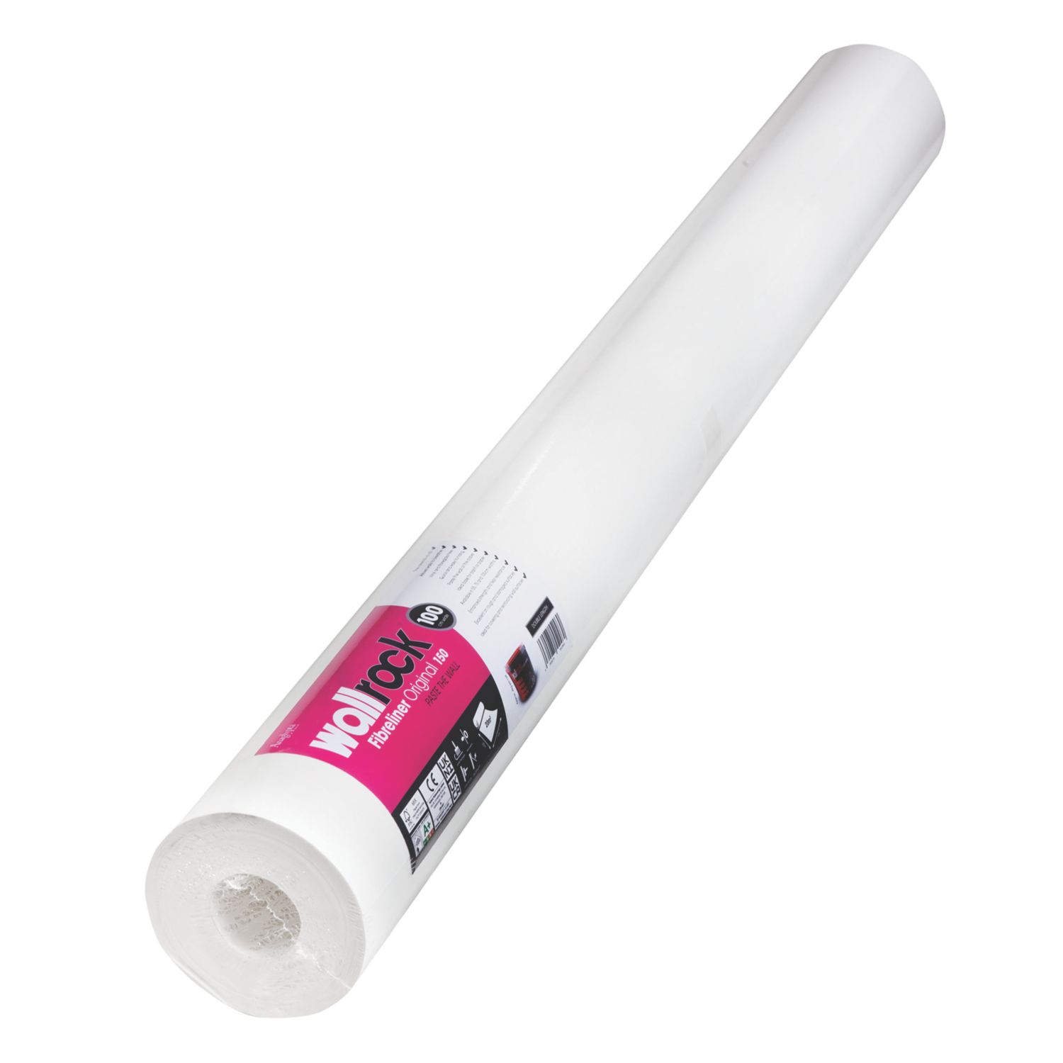 Wallrock White Fibreliner Wallpaper 1000mm x 20m (1506P)