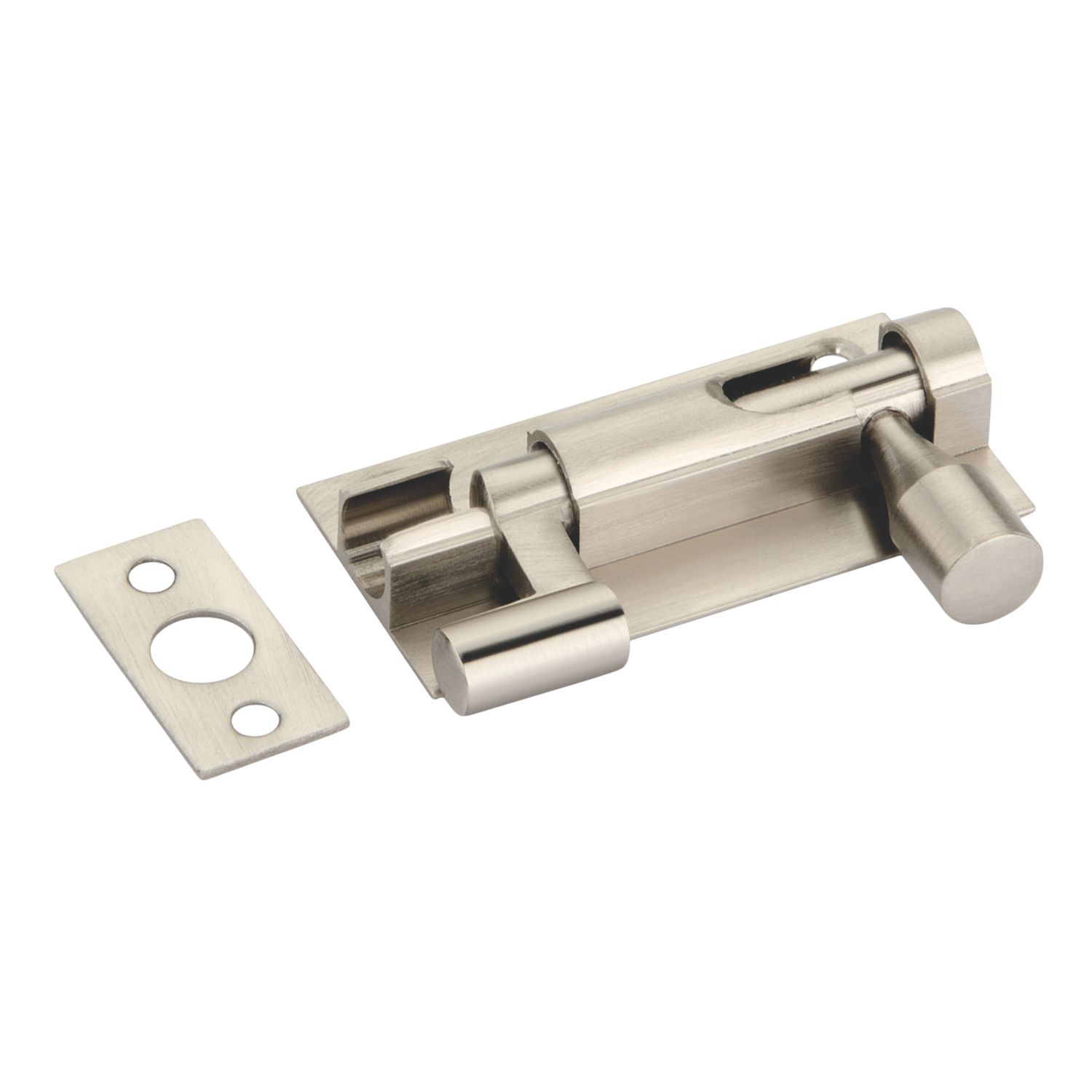Smith & Locke Necked Door Bolt Silver 50mm (150PY)