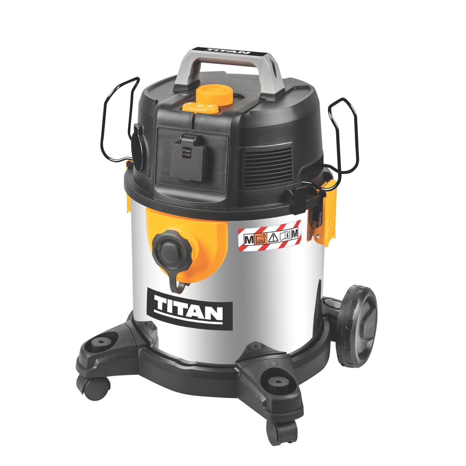 Titan TTB922VAC-M 1400W 20Ltr M Class Wet & Dry Vacuum 220-240V (150RG)