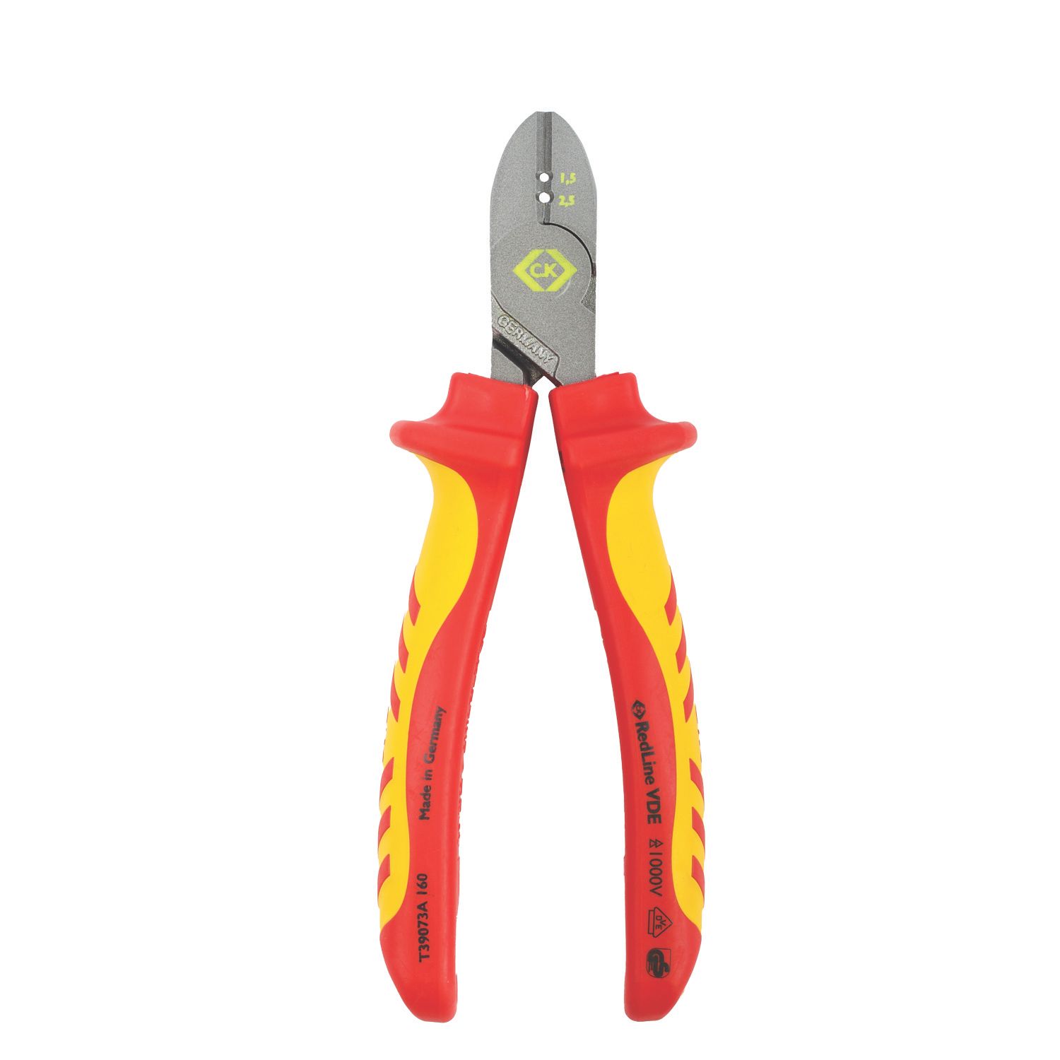 C.K RedLine VDE Side Cutter & Wire Stripper 6.69" (170mm) (151AK)