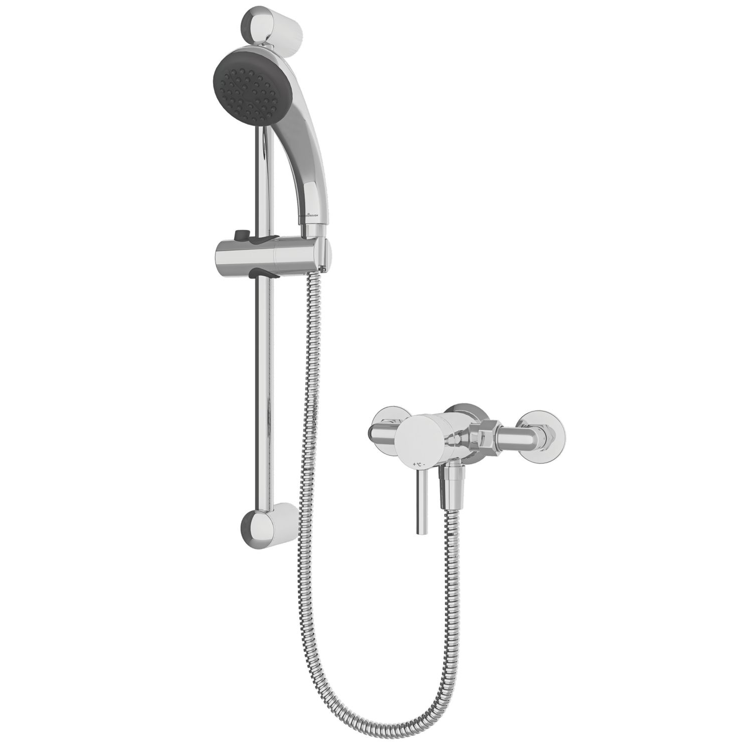 Gainsborough Manual Rear-Fed Exposed Chrome Mixer Shower (151HY)