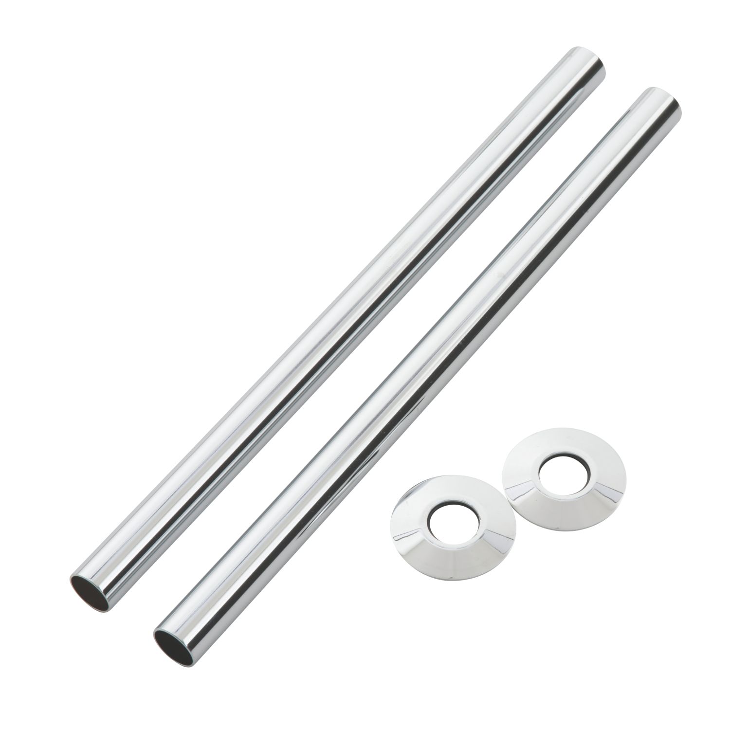 Arroll Pipe Shroud Kit Chrome 18mm x 300mm 2 Pack (1552G)