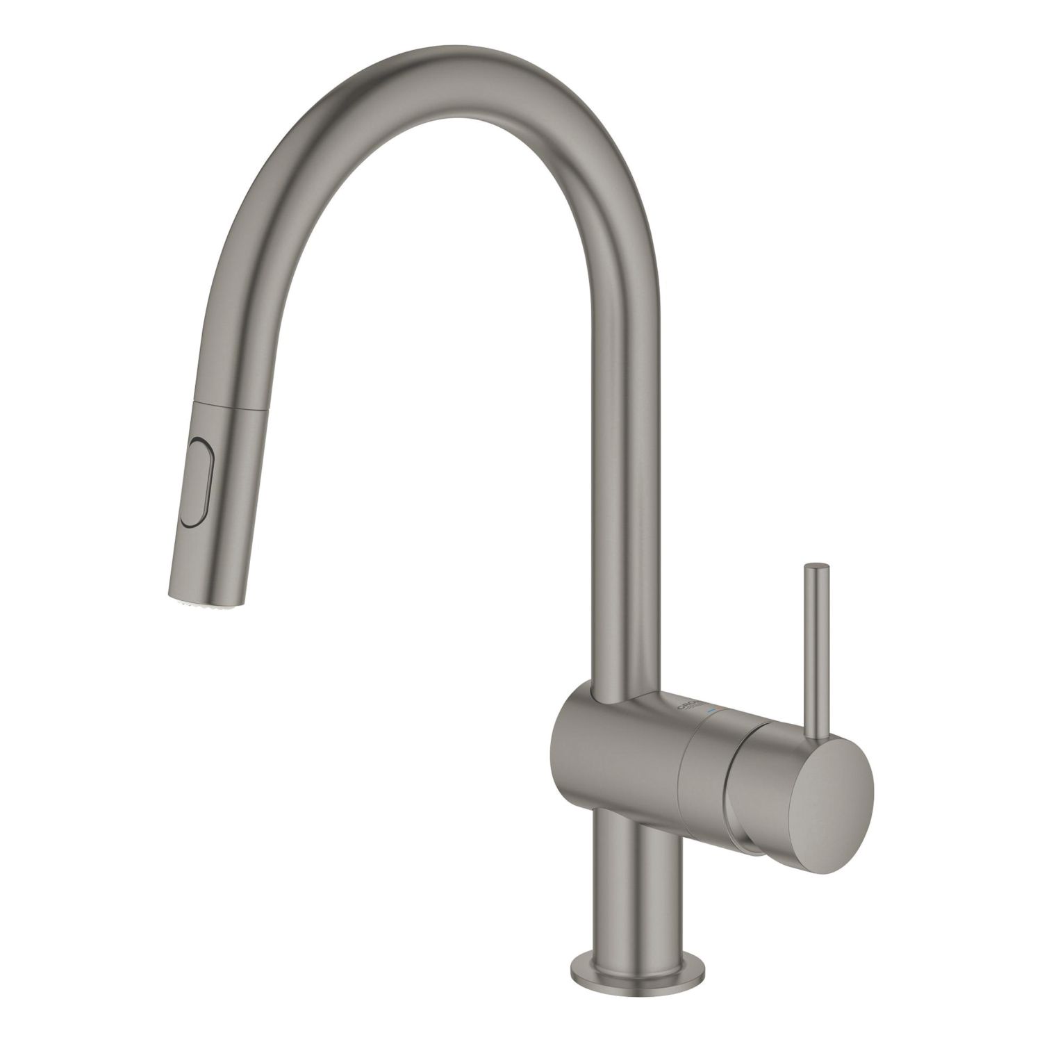 Grohe Minta 32321AL2 Single Lever Kitchen Sink Mixer Tap Brushed Hard Graphite (155AM)