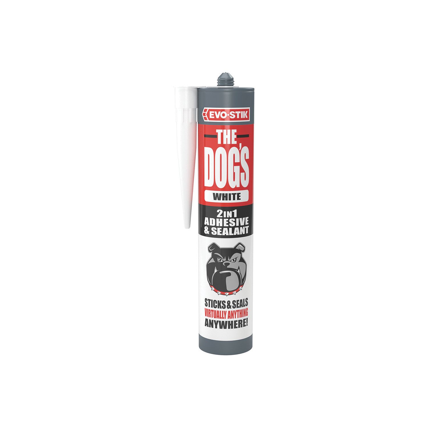 Evo-Stik The Dogs Hybrid Adhesive & Sealant White 290ml (155FJ)
