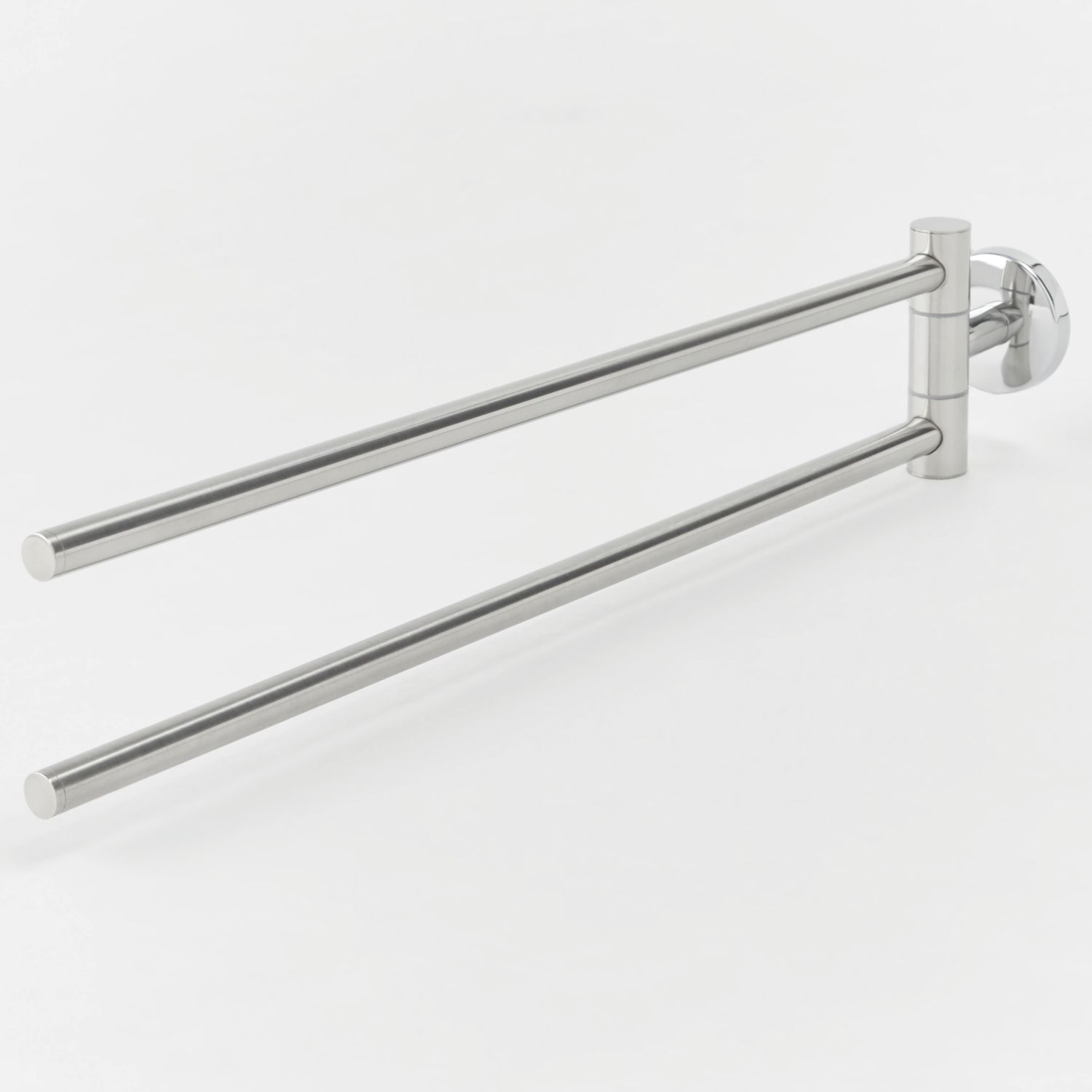 Ormara Twin Towel Rail Sliver 432mm x 55mm x 93mm (155FV)
