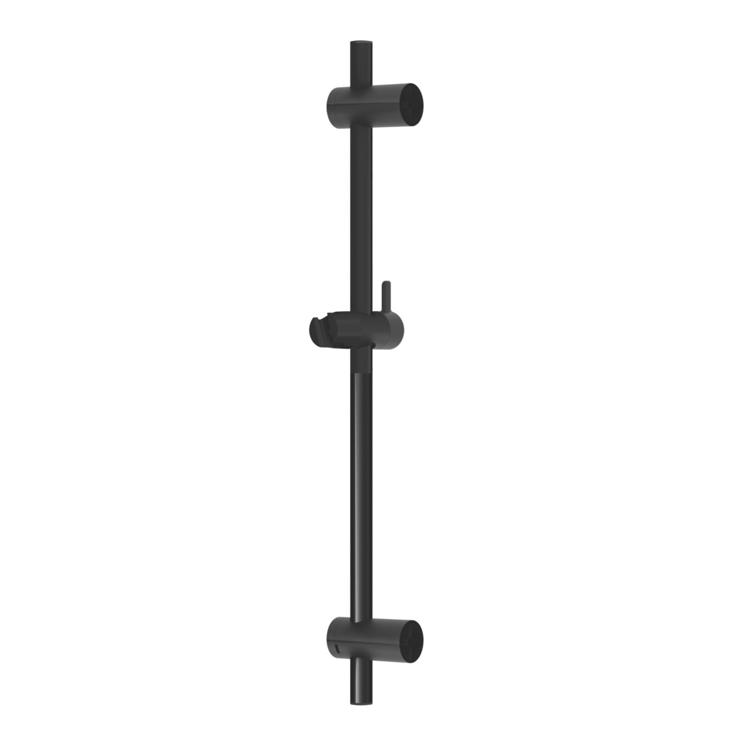 Swirl Bonda Adjustable Shower Riser Rail Black 654mm (155XX)