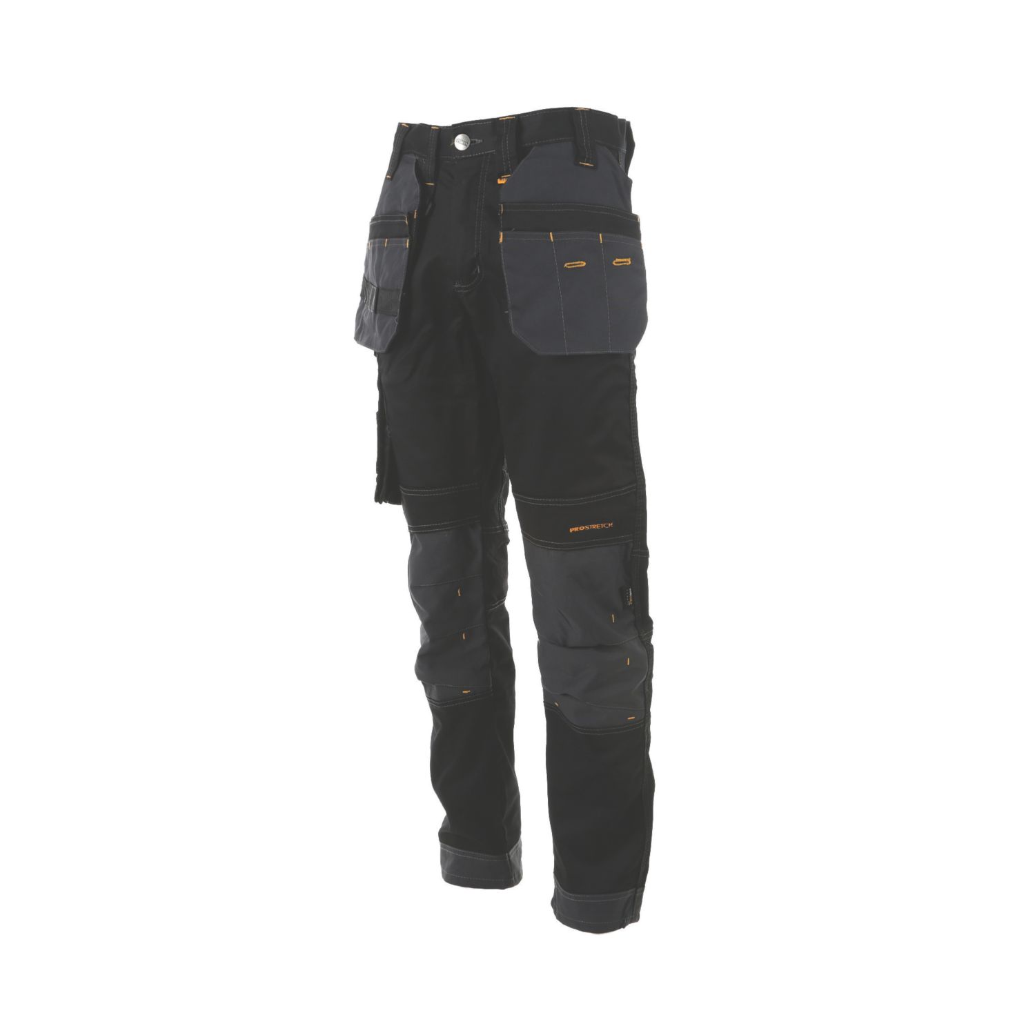 DEWALT Harrison Work Trousers Black/Grey 32" W 33" L (156RX)