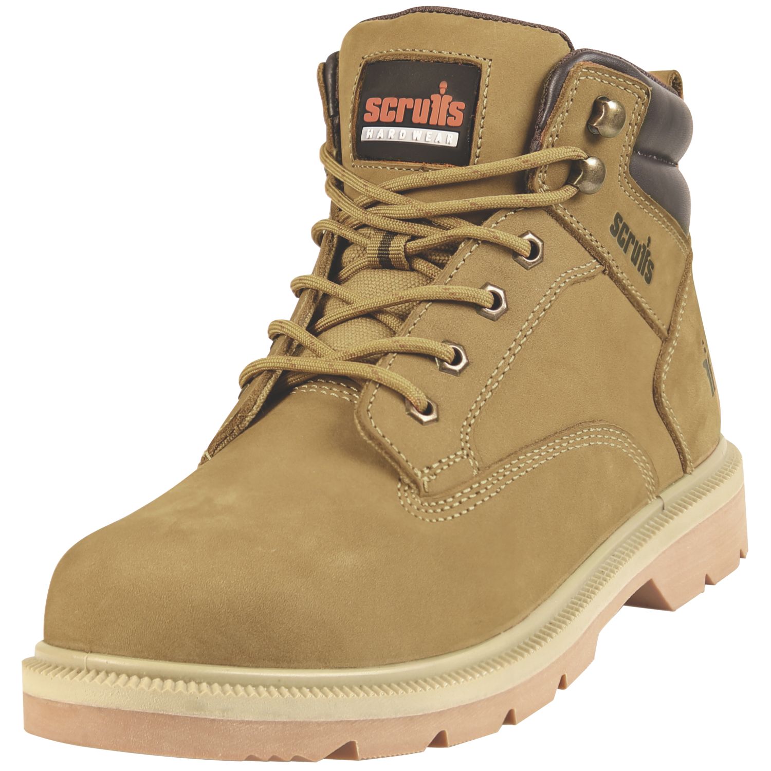 Scruffs Verona Size 10 Tan Steel Toe Cap Safety Boots (158GX)