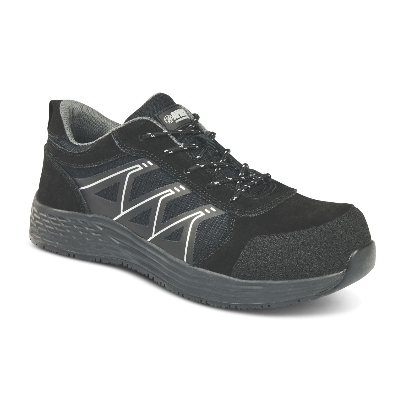 Apache Venus Size 11 Black Safety Trainers (158RX)