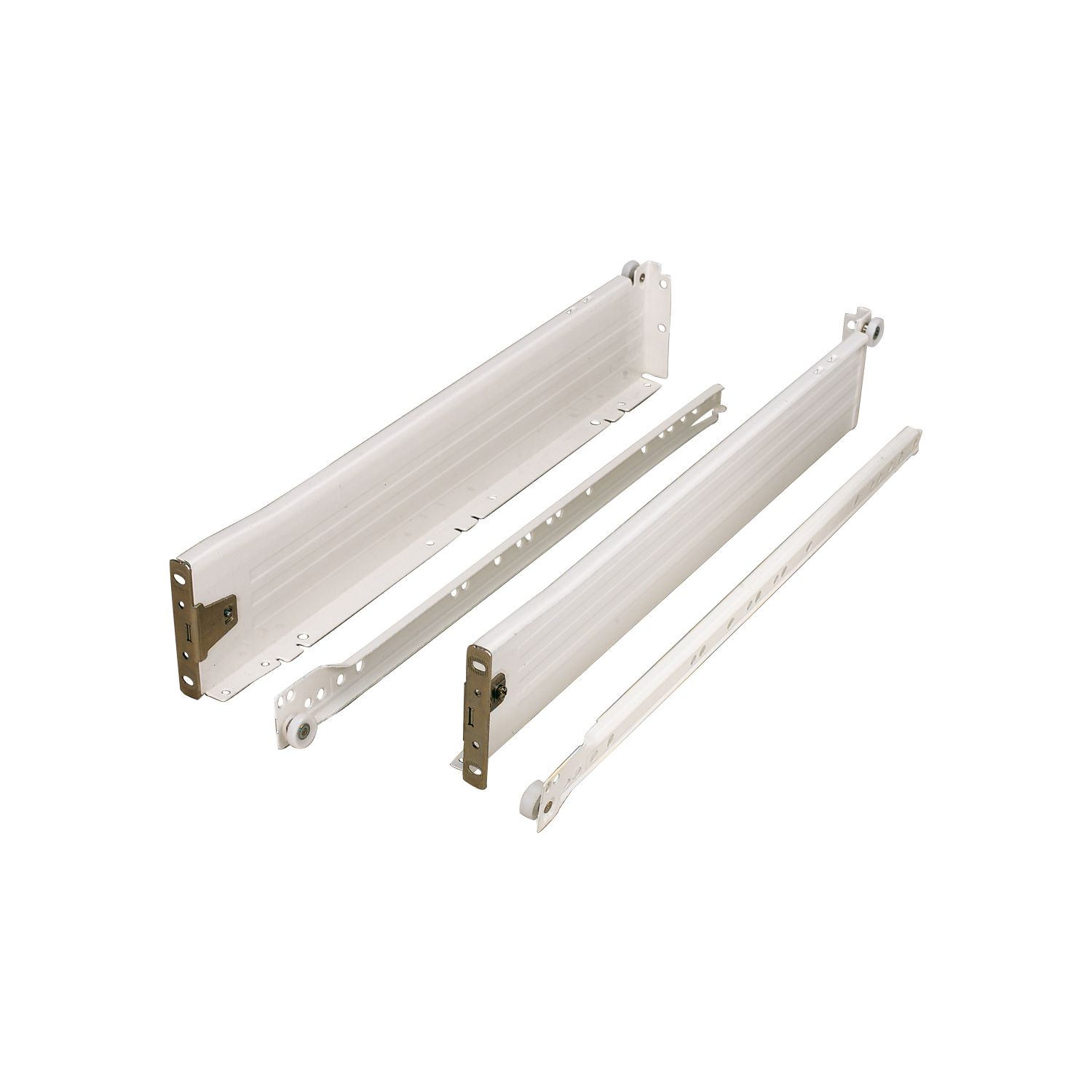 Essentials Off-White Drawer Sides & Runners 400mm 2 Pack (16005)