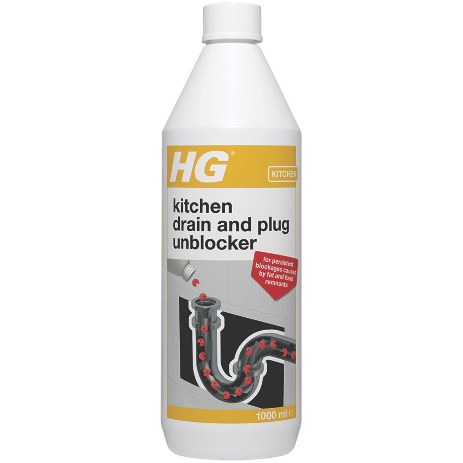HG Kitchen Drain & Plug Unblocker 1Ltr (1605J)