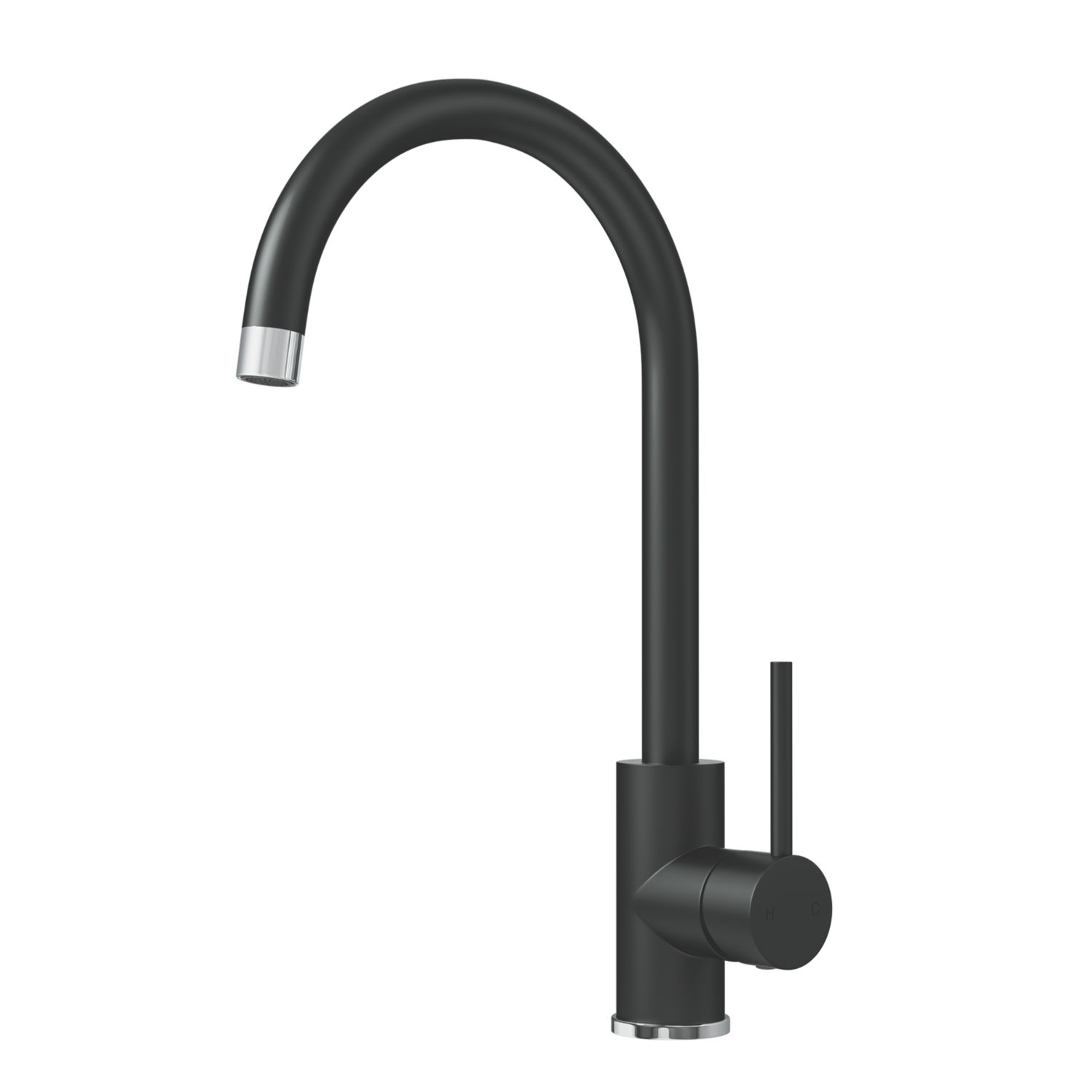 ETAL Sorrento Single Lever Kitchen Mixer Tap Matt Black (160FJ)