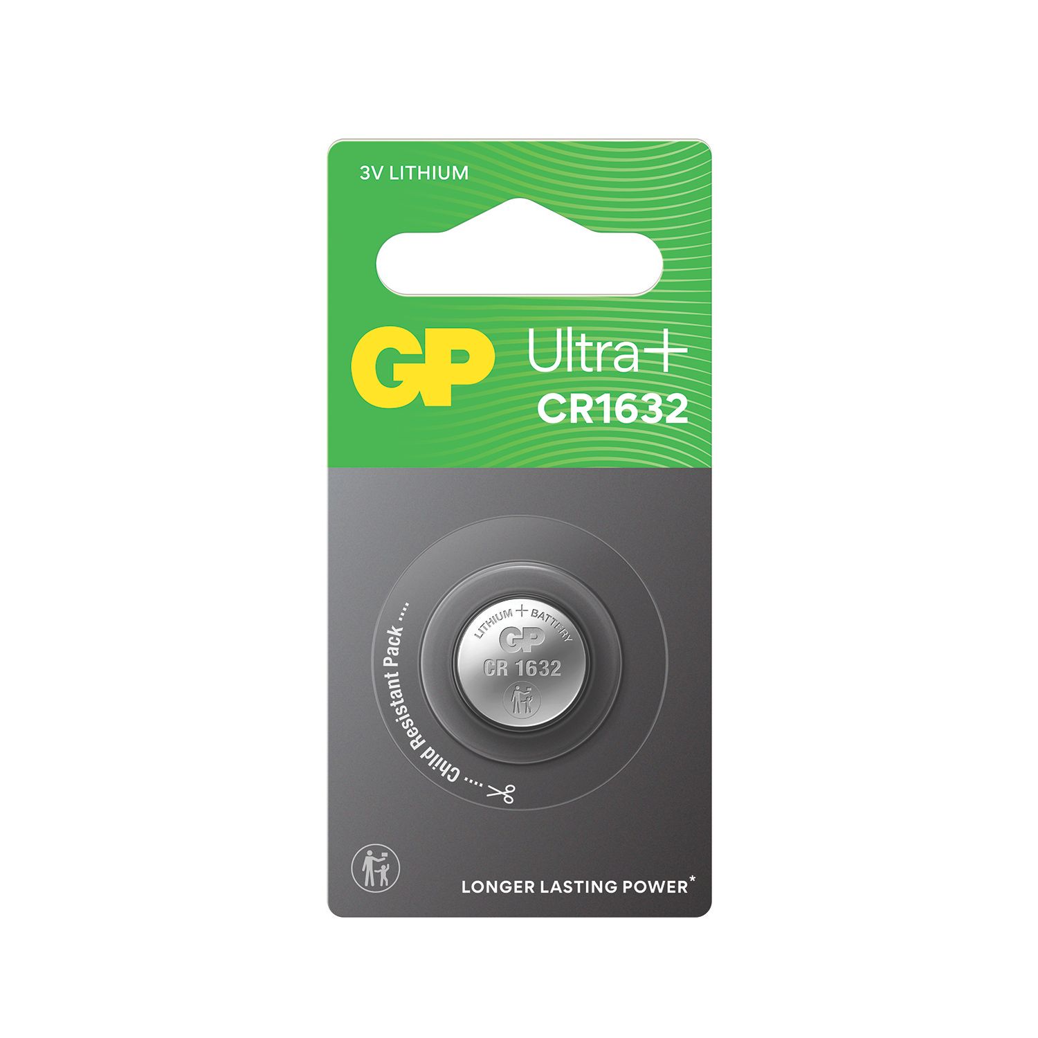 GP Batteries CR1632 3V Coin Cell Lithium Battery (162RM)