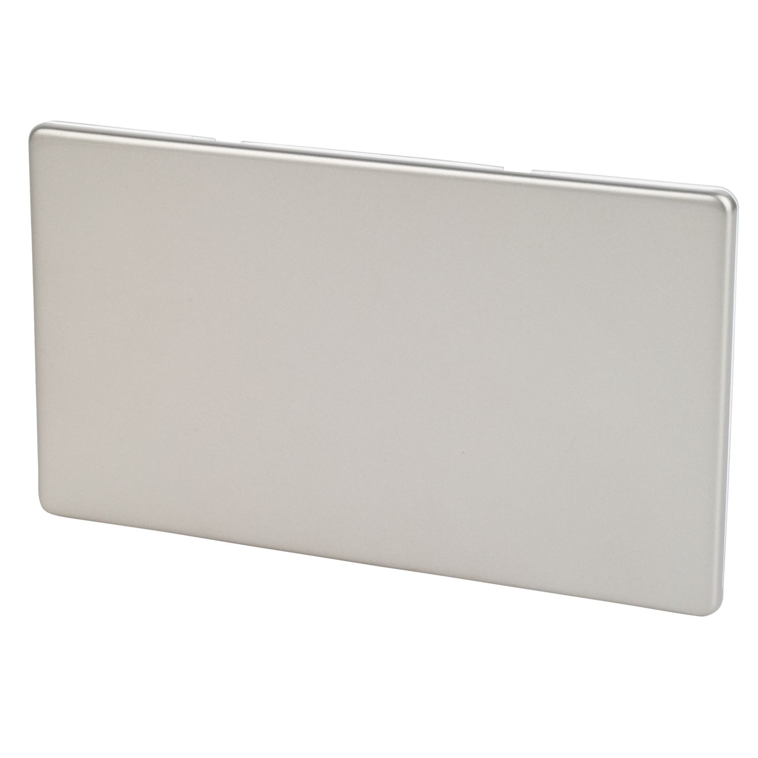 Varilight 2-Gang Blanking Plate Satin Chrome (1630H)