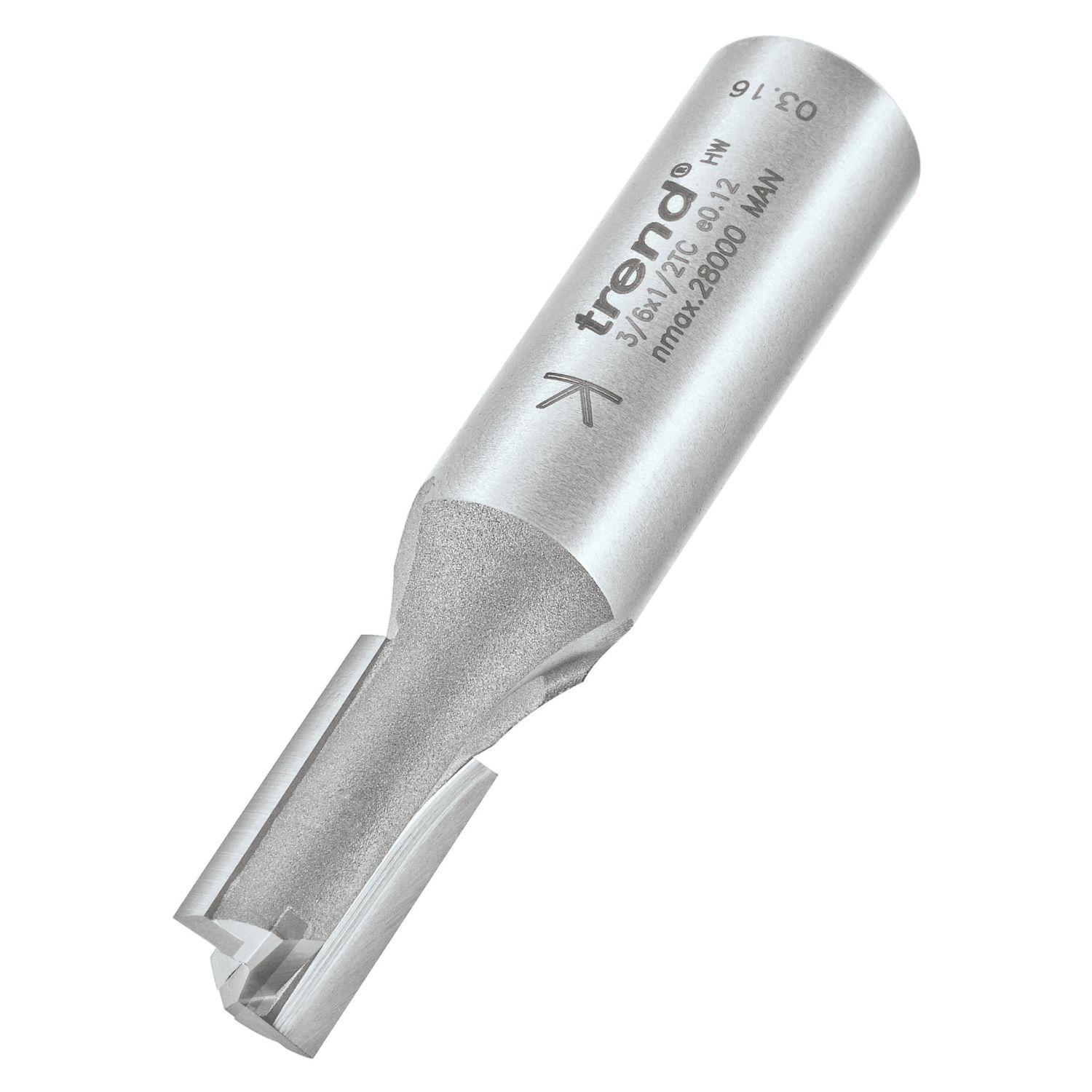 Trend 3/6X1/2TC 1/2" Straight Cutter 10mm x 19mm (163PV)