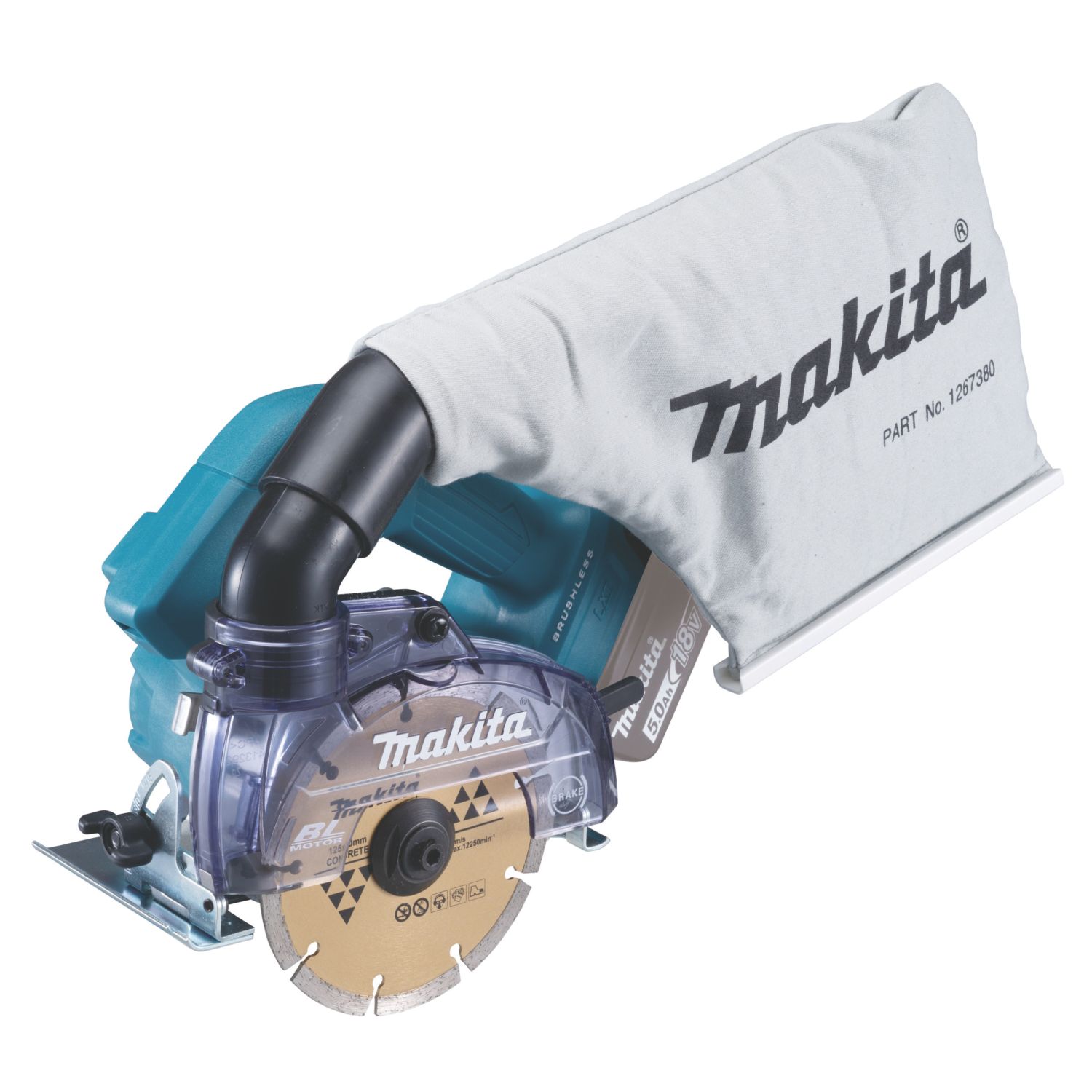 Makita DCC500Z 18V Li-Ion LXT Brushless Cordless Disc Cutter - Bare (163XP)