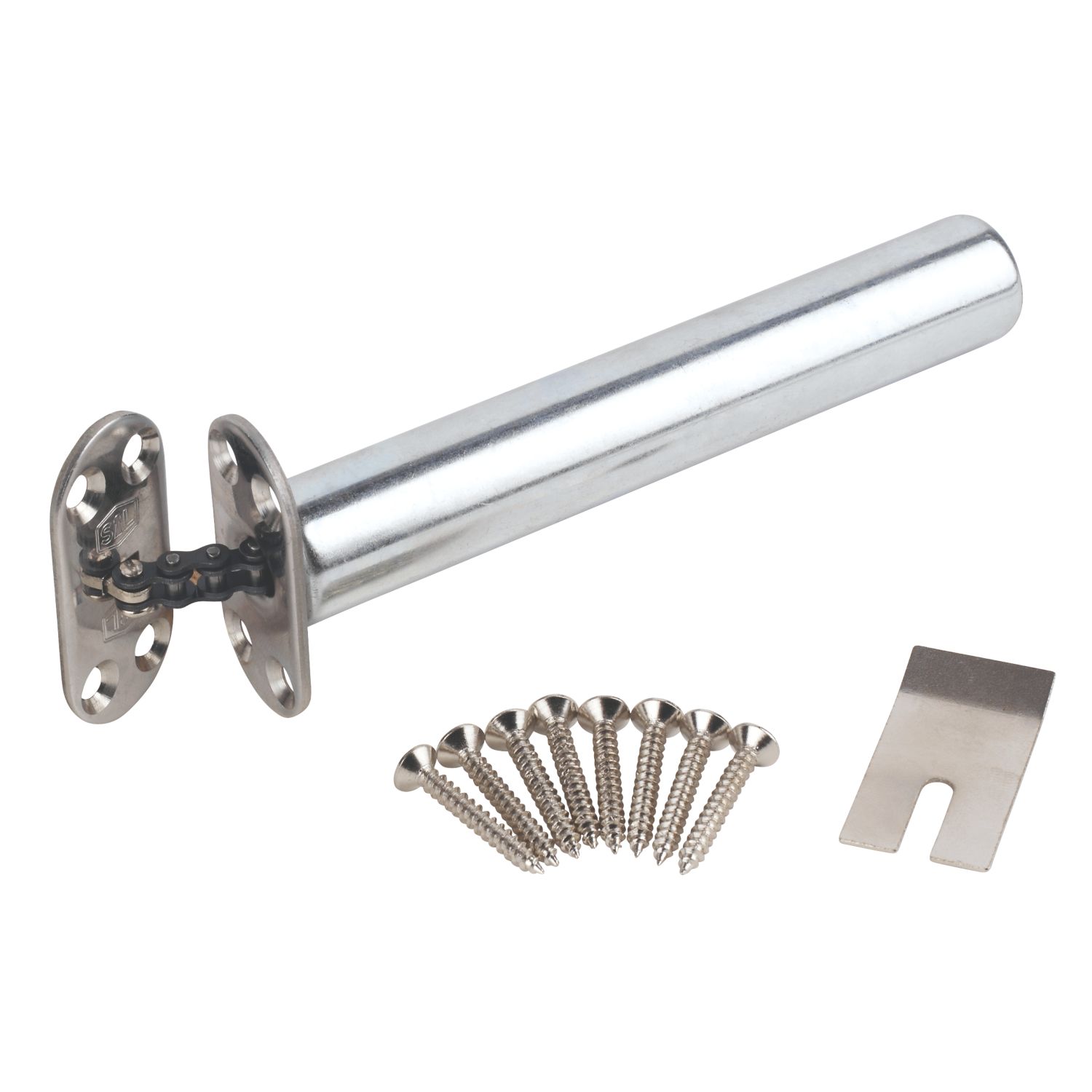 Smith & Locke Concealed Door Closer Radius Polished Chrome 95° 144.5mm (1647G)