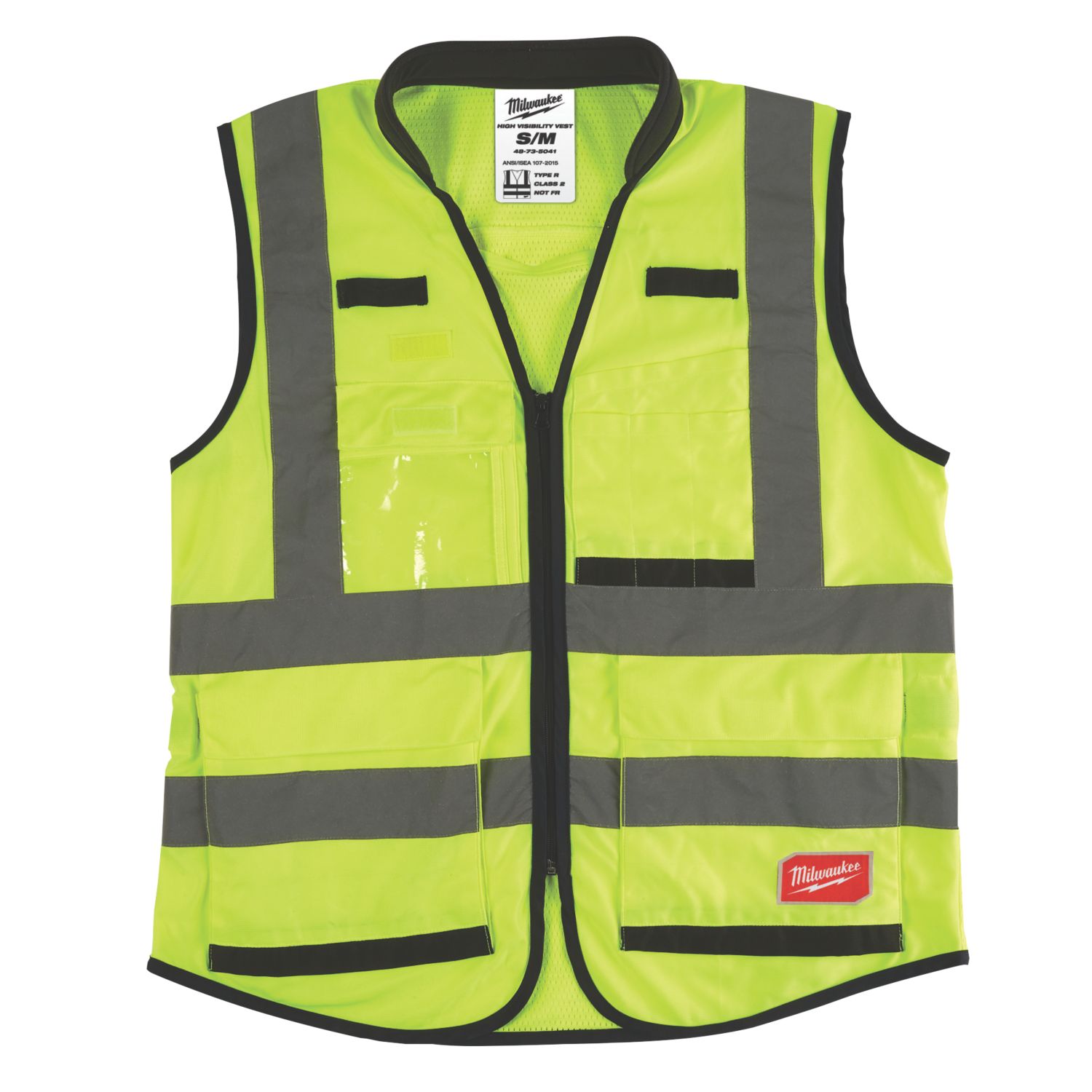 Milwaukee Premium Hi-Vis Vest Yellow Small / Medium 38" Chest (164PP)
