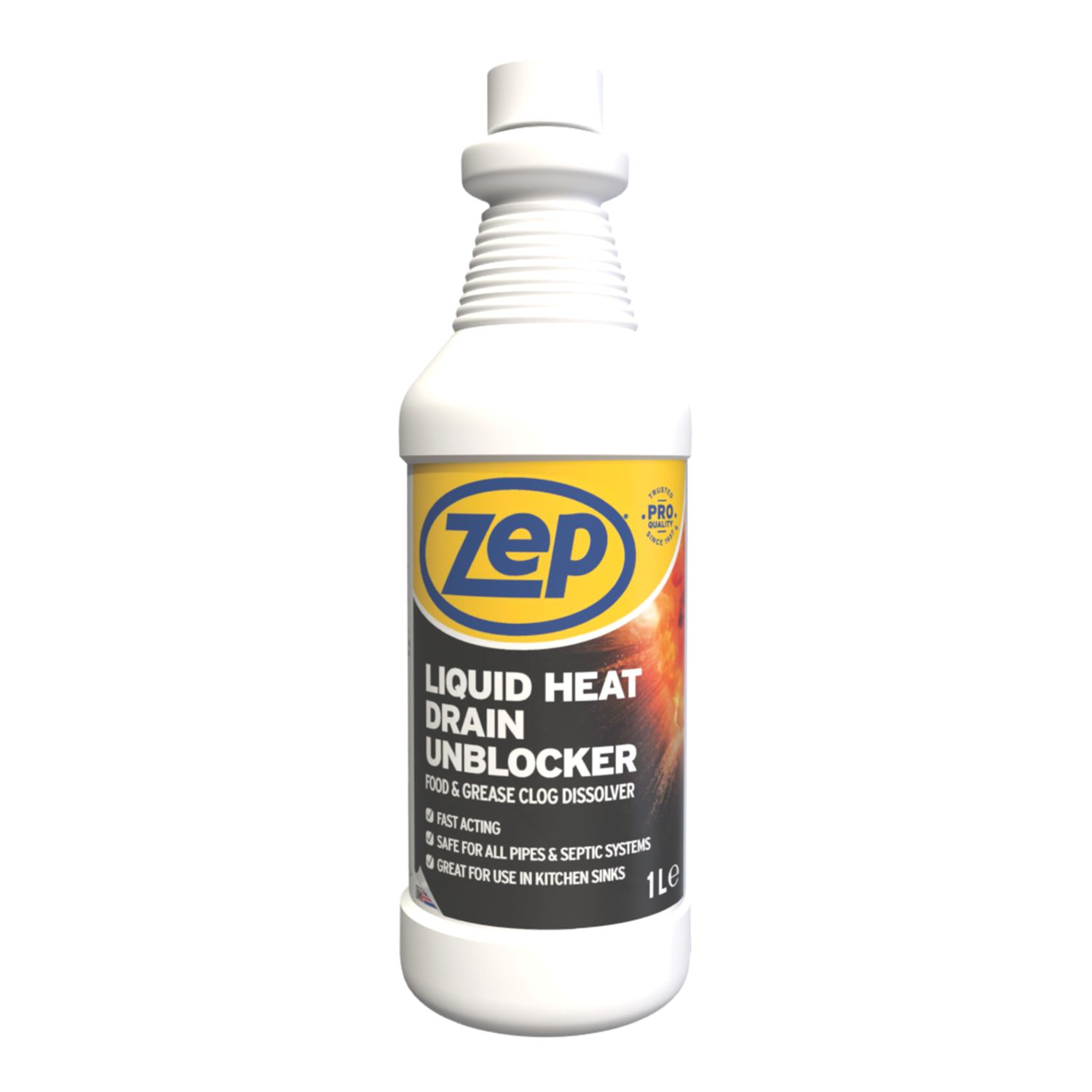 Zep Liquid Heat Drain Unblocker 1Ltr (166KH)