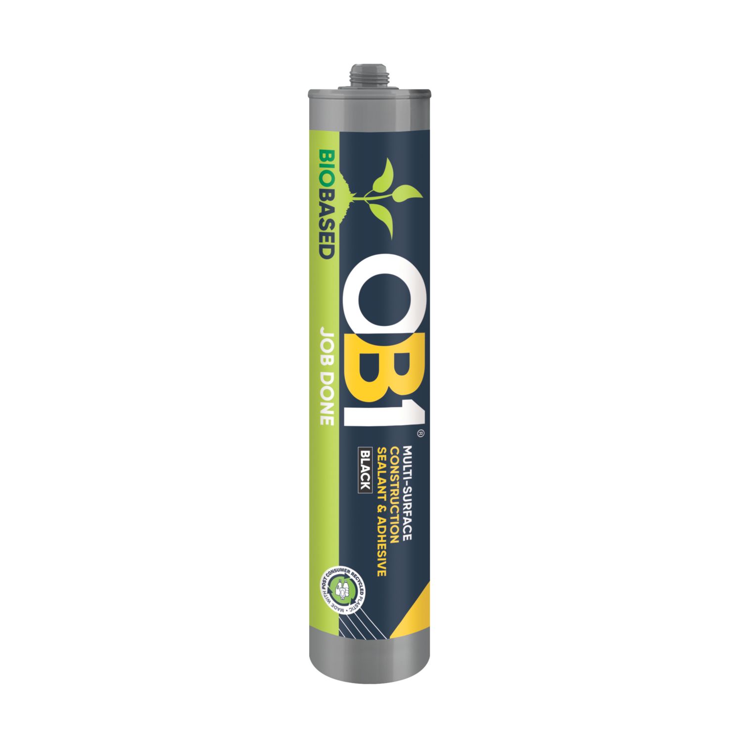 OB1 Bio-Based Multi-Surface Sealant & Adhesive Black 290ml (166KU)