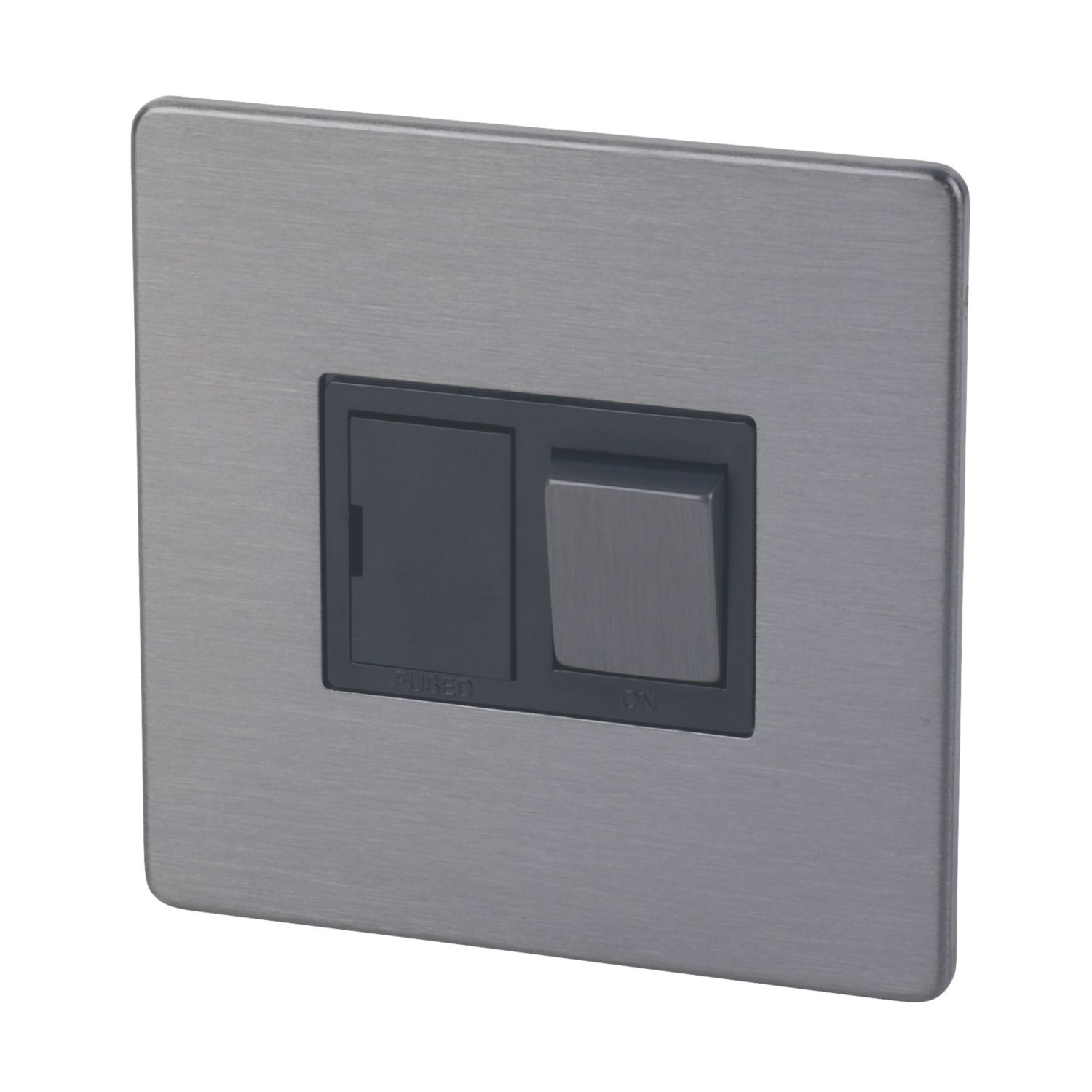 LAP 13A Switched Fused Spur Slate-Effect with Black Inserts (1679G)