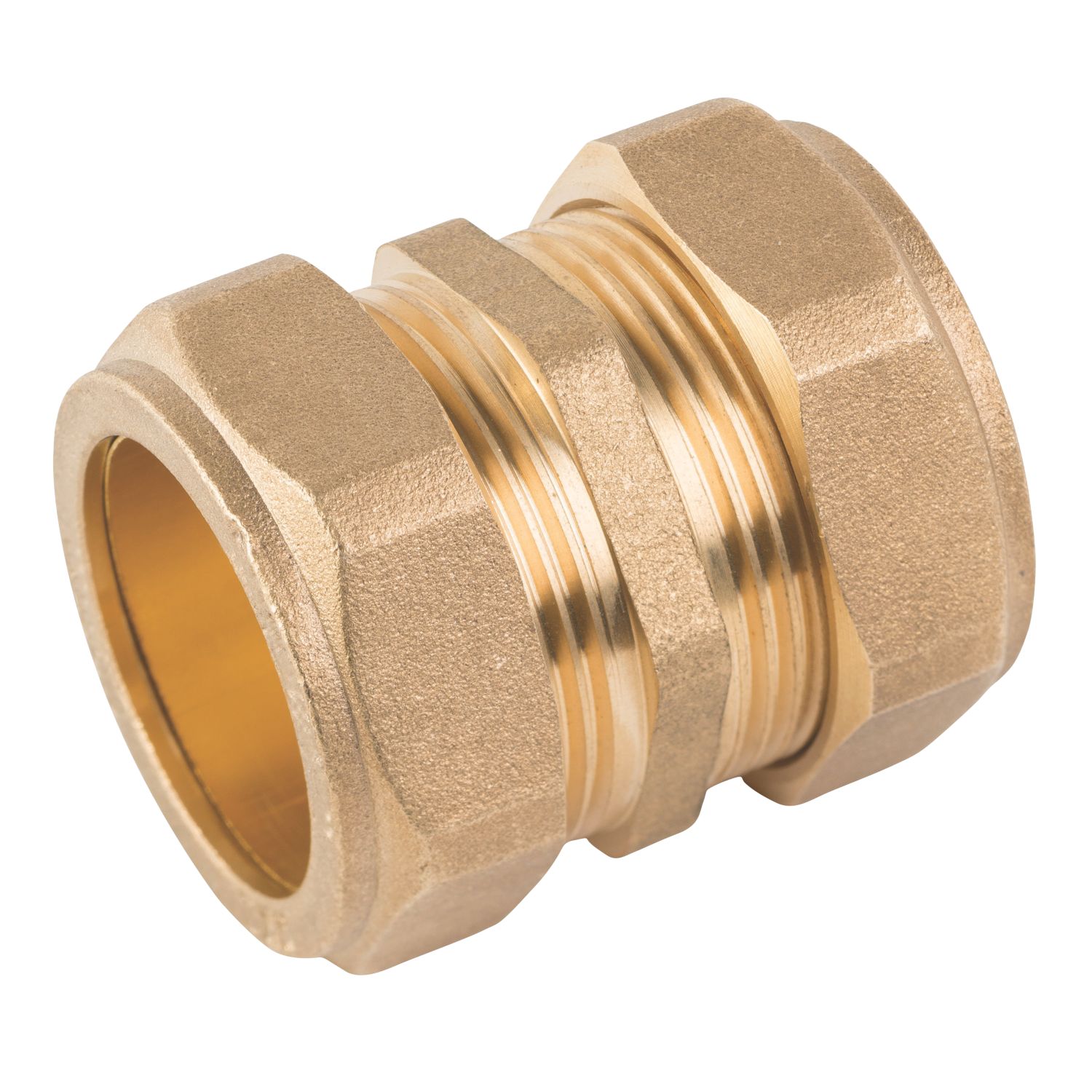 Midbrass Brass Compression Adapting Female Coupler 15mm x 1/2" (167HP)