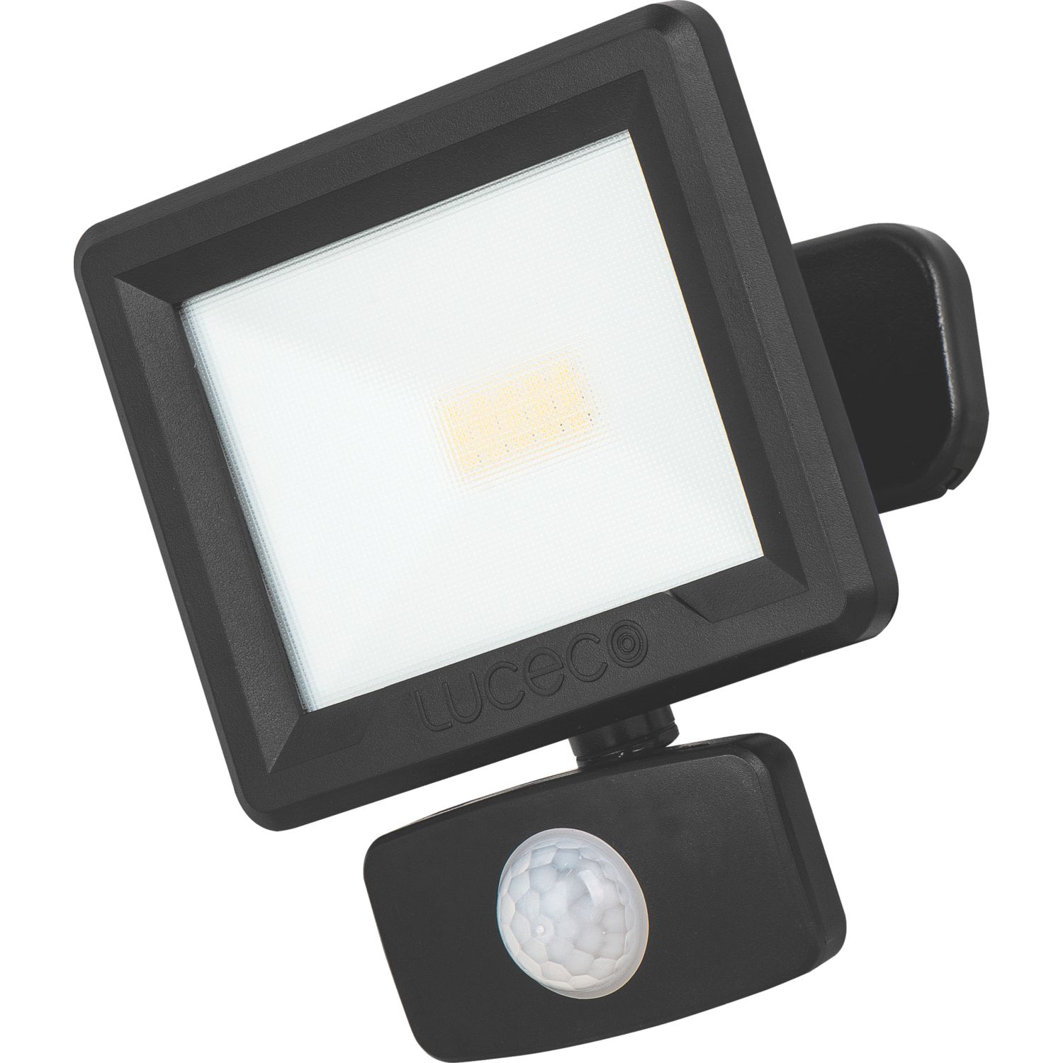 Luceco Essence Outdoor LED Floodlight with Ball Joint With PIR Sensor Black 10W 1050lm (167JC)