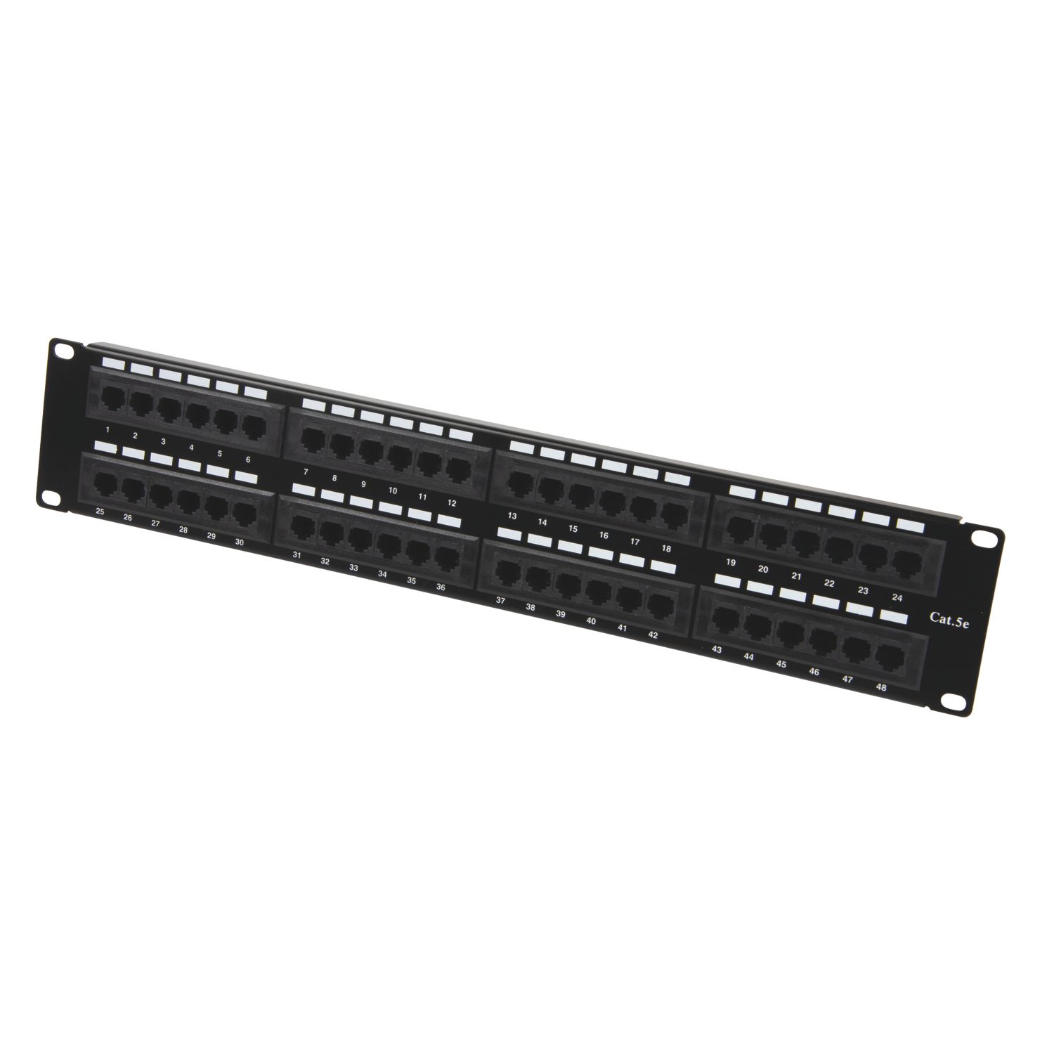 Labgear Cat 5e 1U 48 Port RJ45 Patch Panel UTP 1.96" (167KM)