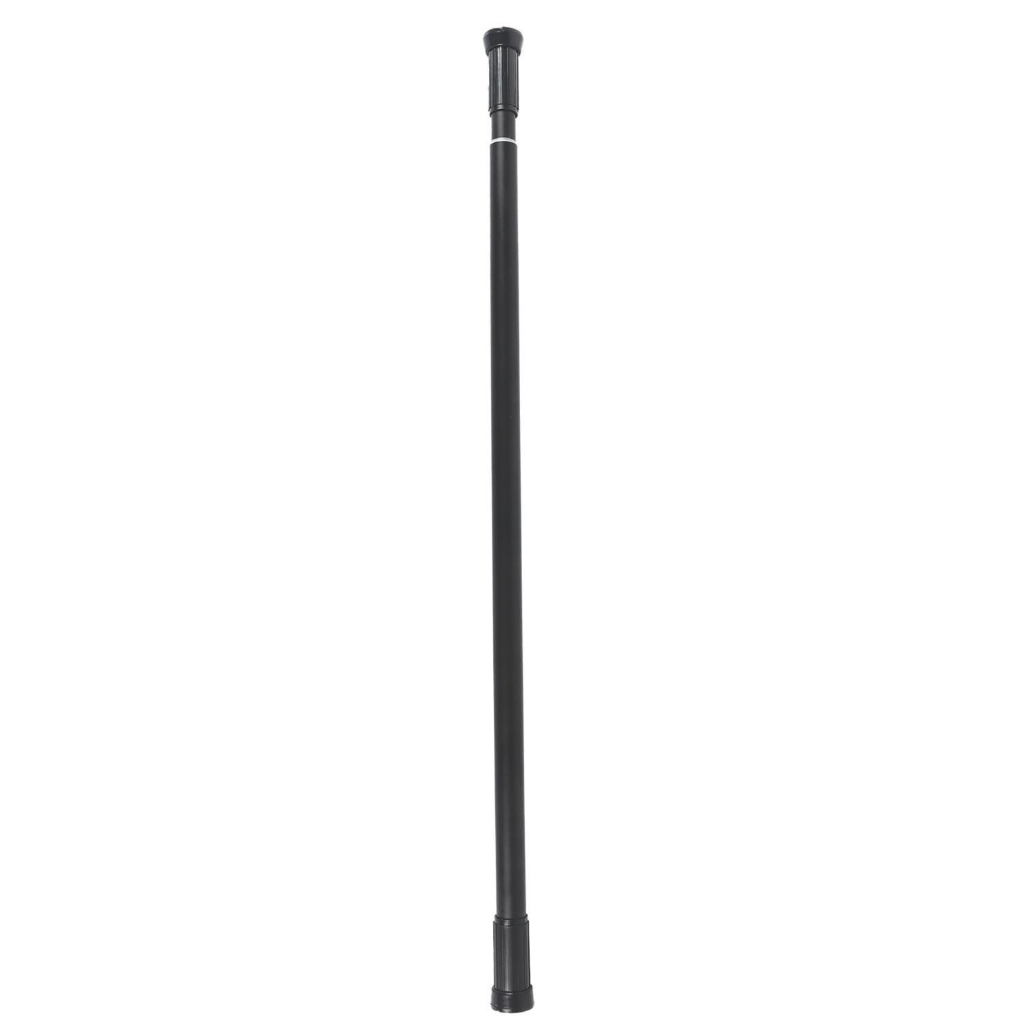 Straight Extendable Shower Curtain Rail Aluminium Black 700-1200mm (167RE)