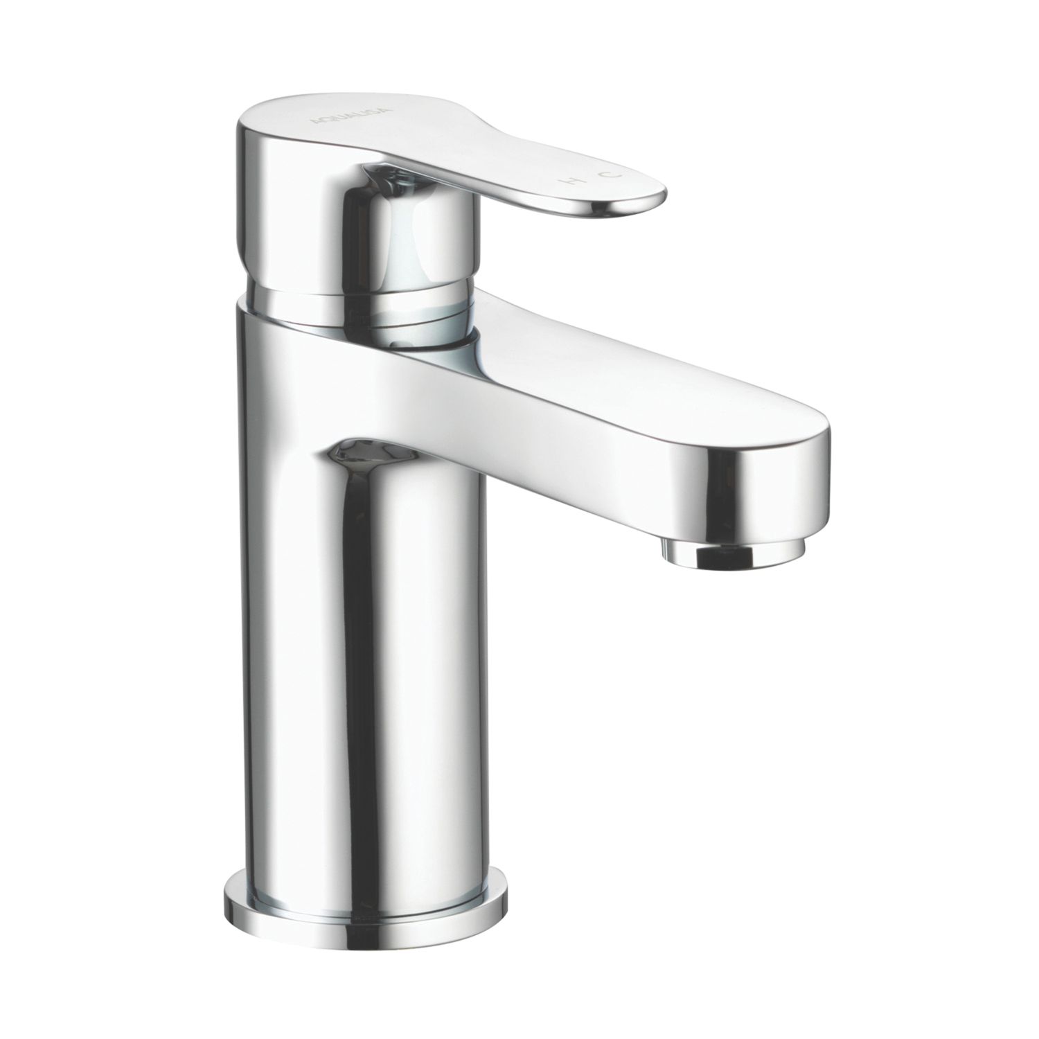 Aqualisa Central Chrome 143mm Standard Lever Mono Basin Pillar Tap With Clicker Waste (168AJ)