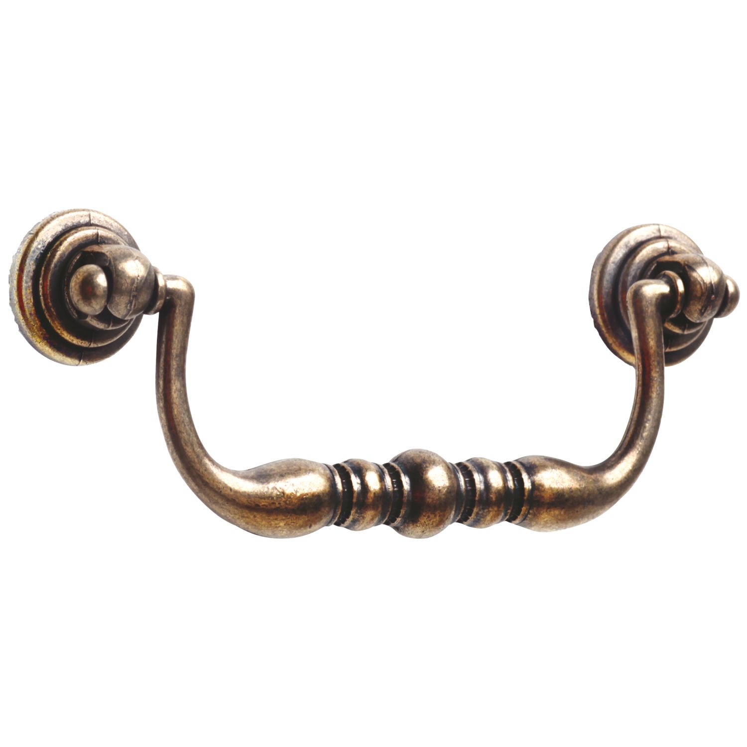 Essentials Decorative Cabinet Handles Antique Brass 117mm 2 Pack (168HP)