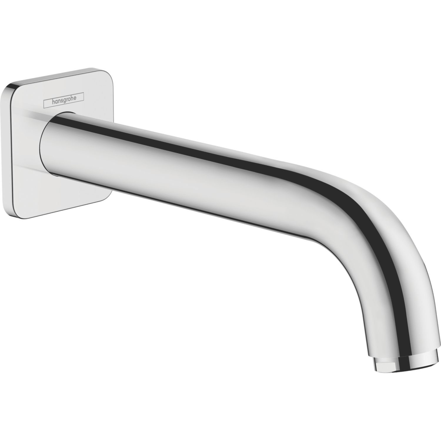 Hansgrohe Vernis Shape Chrome Wall Mounted Bath Mixer Tap Spout (168VG)