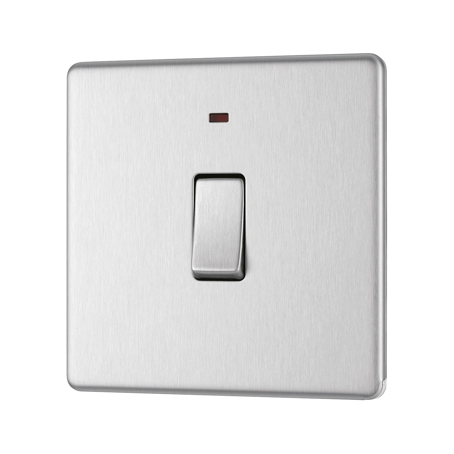 LAP 20A 1-Gang DP Boiler Switch Brushed Stainless Steel with LED (169KJ)