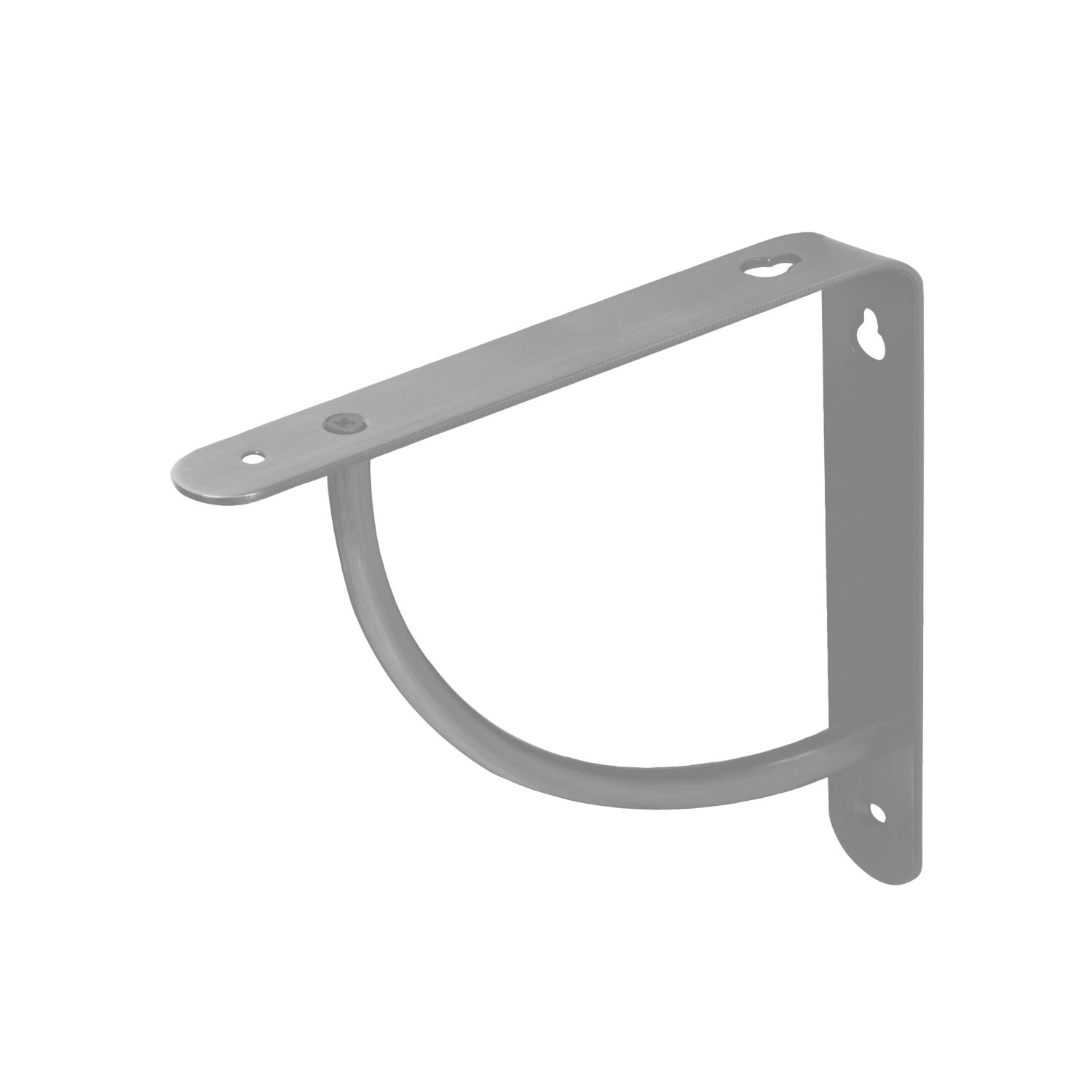 Essentials Cove Shelf Brackets Silver 180mm x 180mm 4 Pack (169VJ)