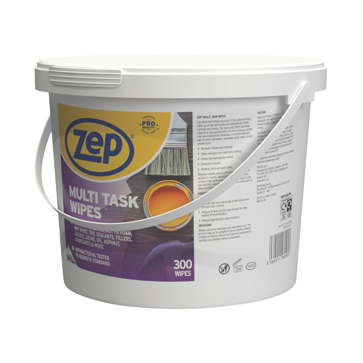 Zep Multi-Task Wipes 300 Pack (1718F)