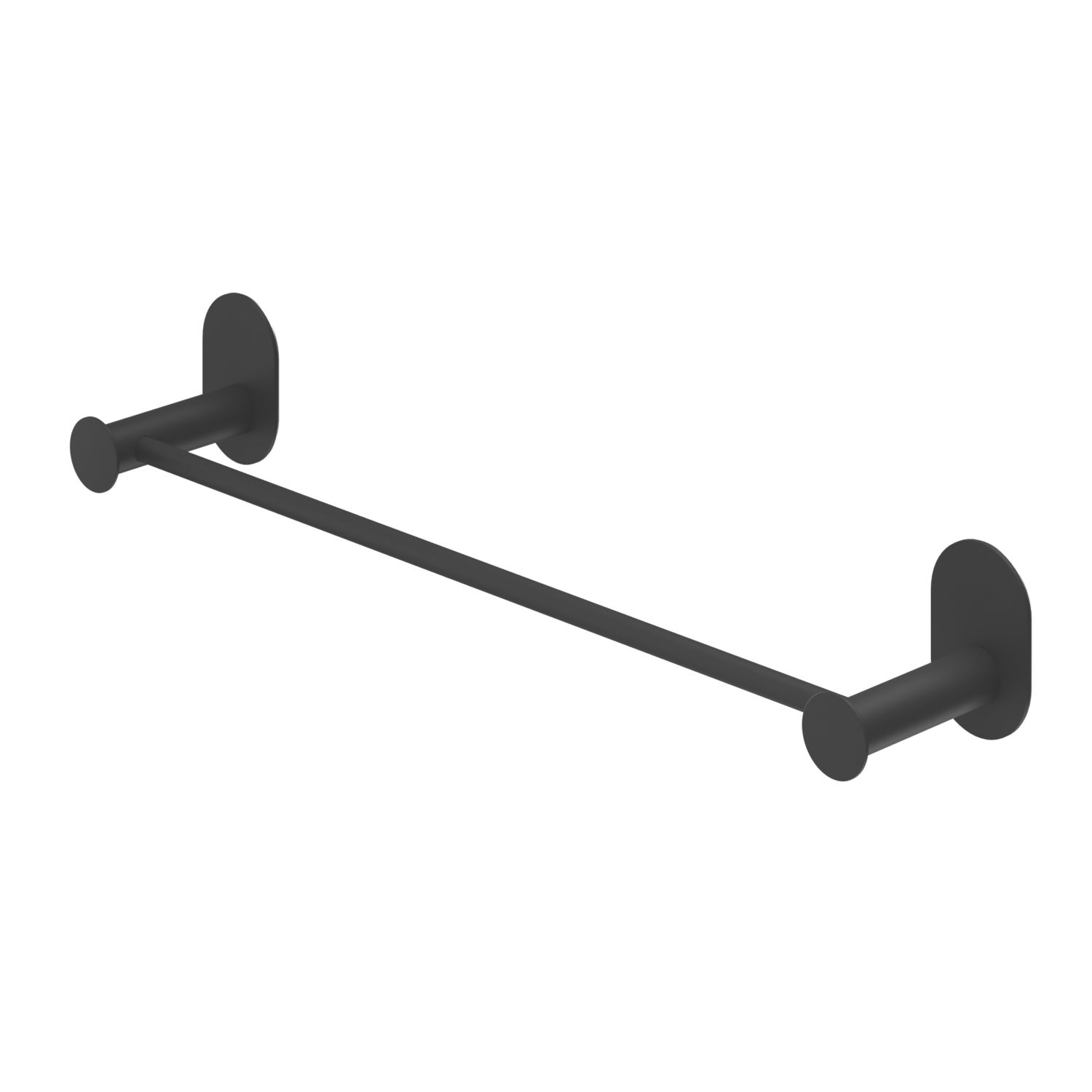 Swirl Caldew Bathroom Towel Rail Black 445mm x 80mm x 70mm (171YT)