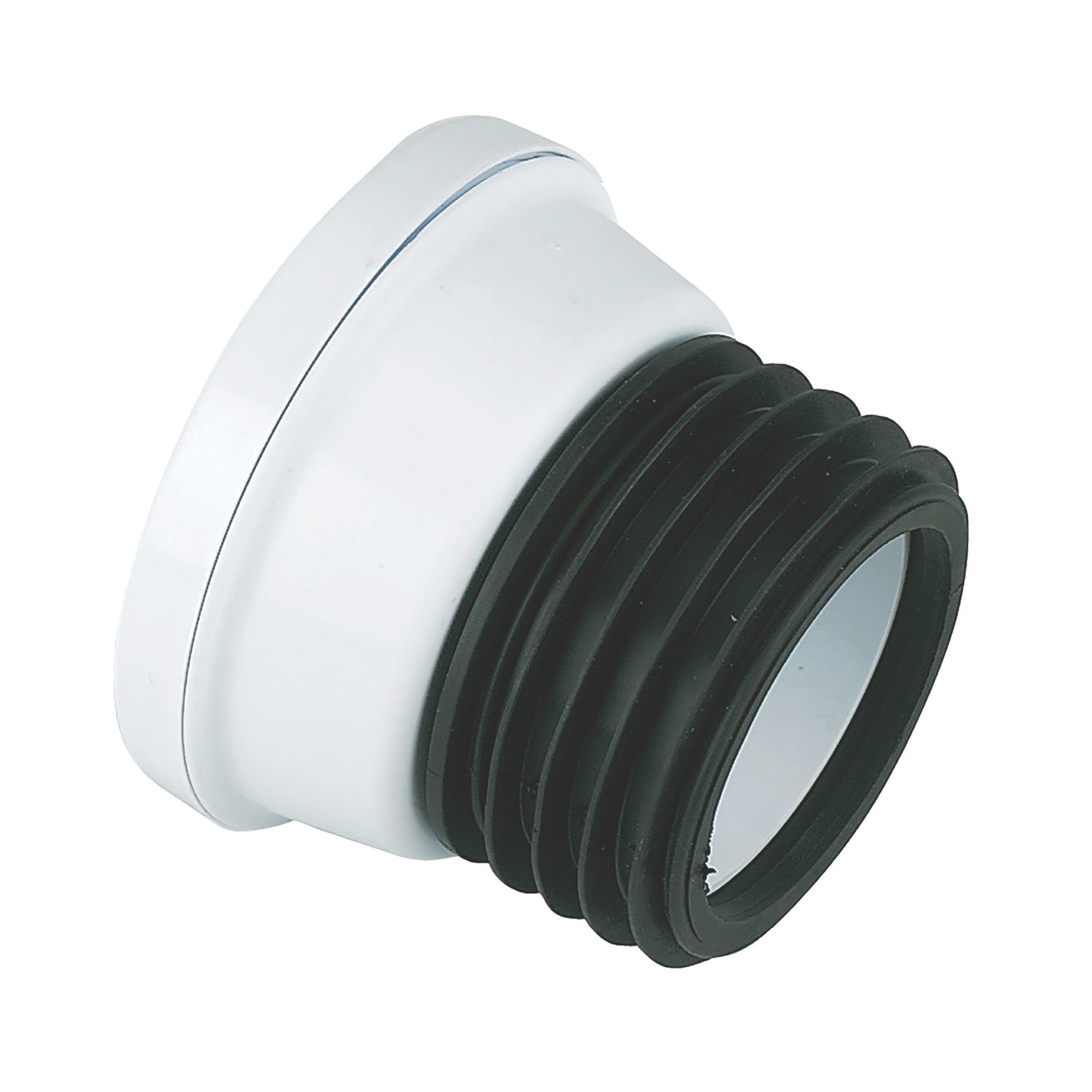 FloPlast Rigid Straight Pan Connector White 107mm (17227)