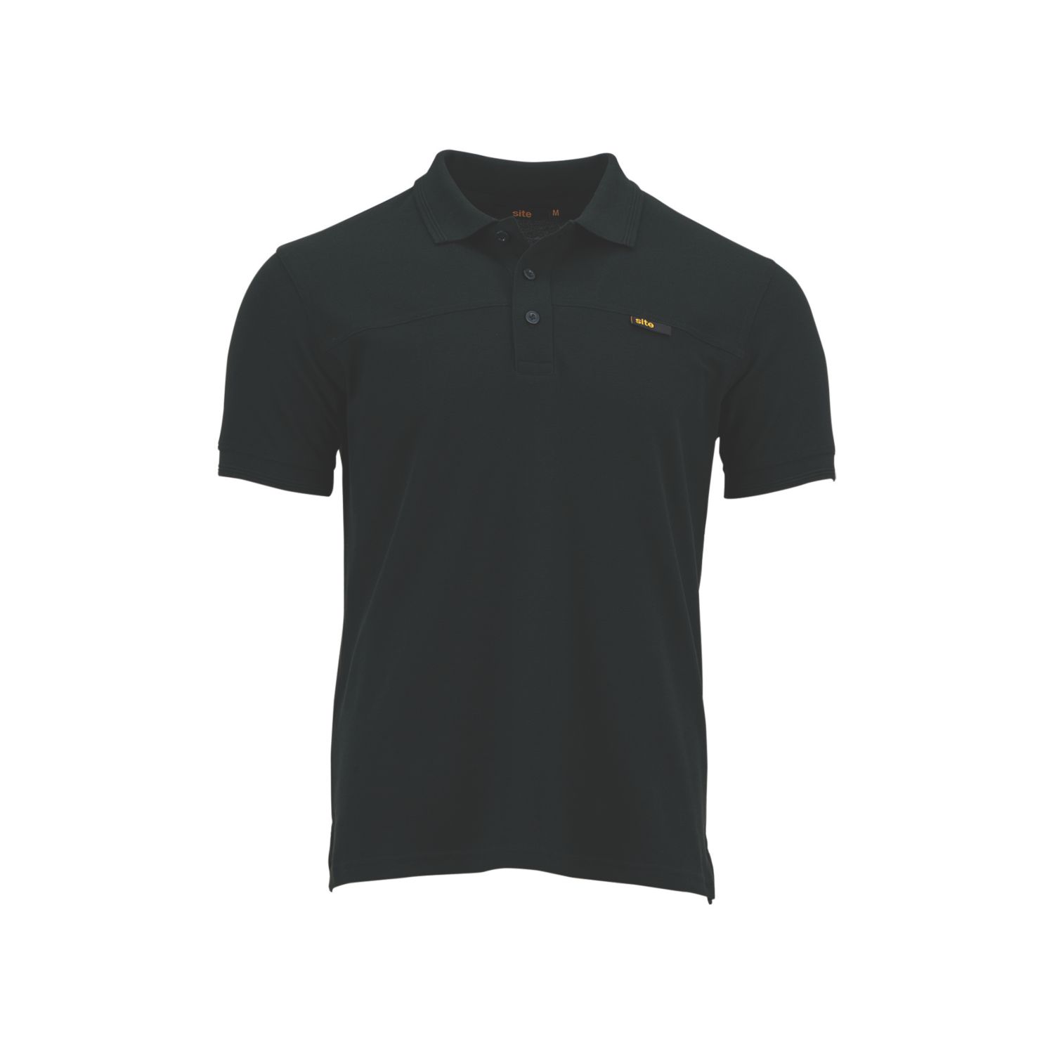 Site Barnat Polo Shirt Black X Large 62" Chest (173VJ)
