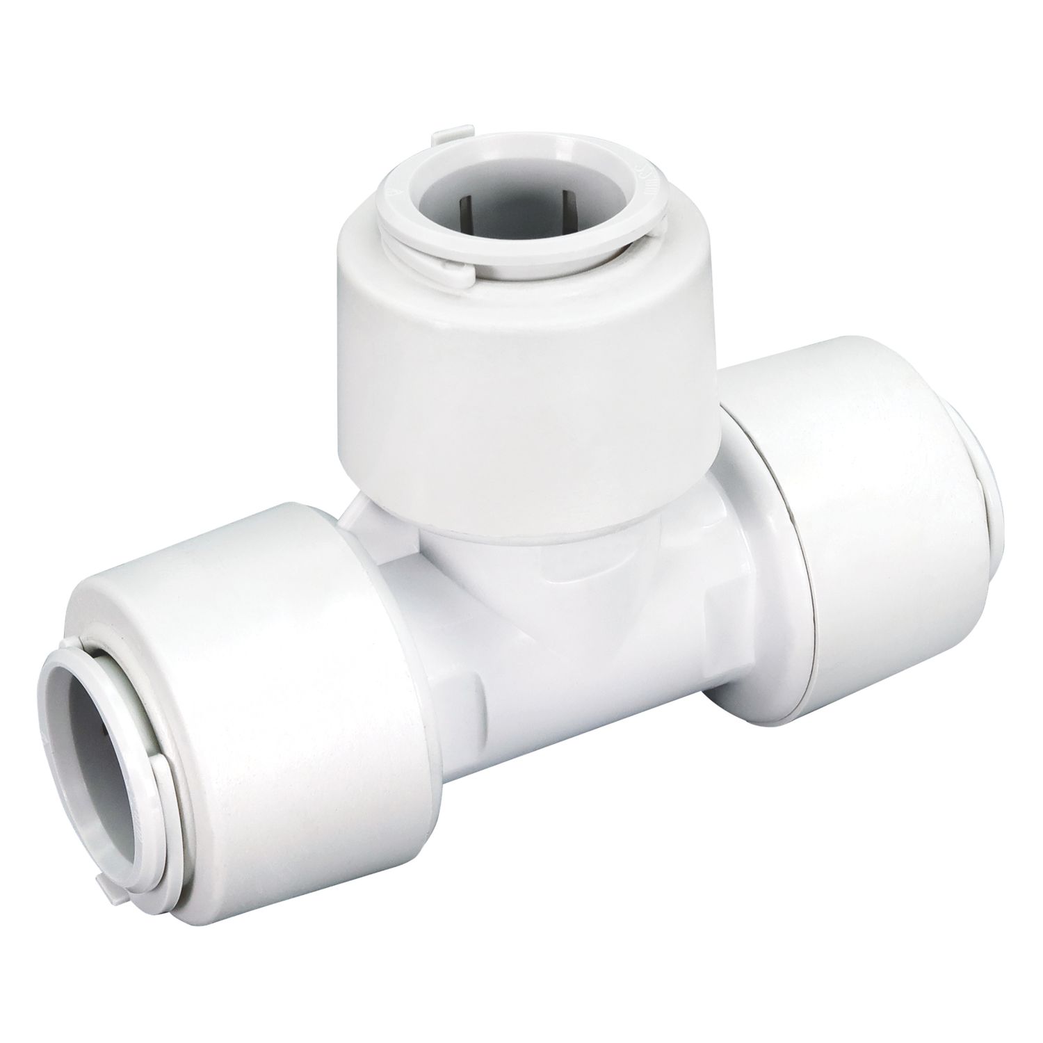 FloPlast FloFit+ Plastic Push-Fit Equal Tee 15mm (174RF)