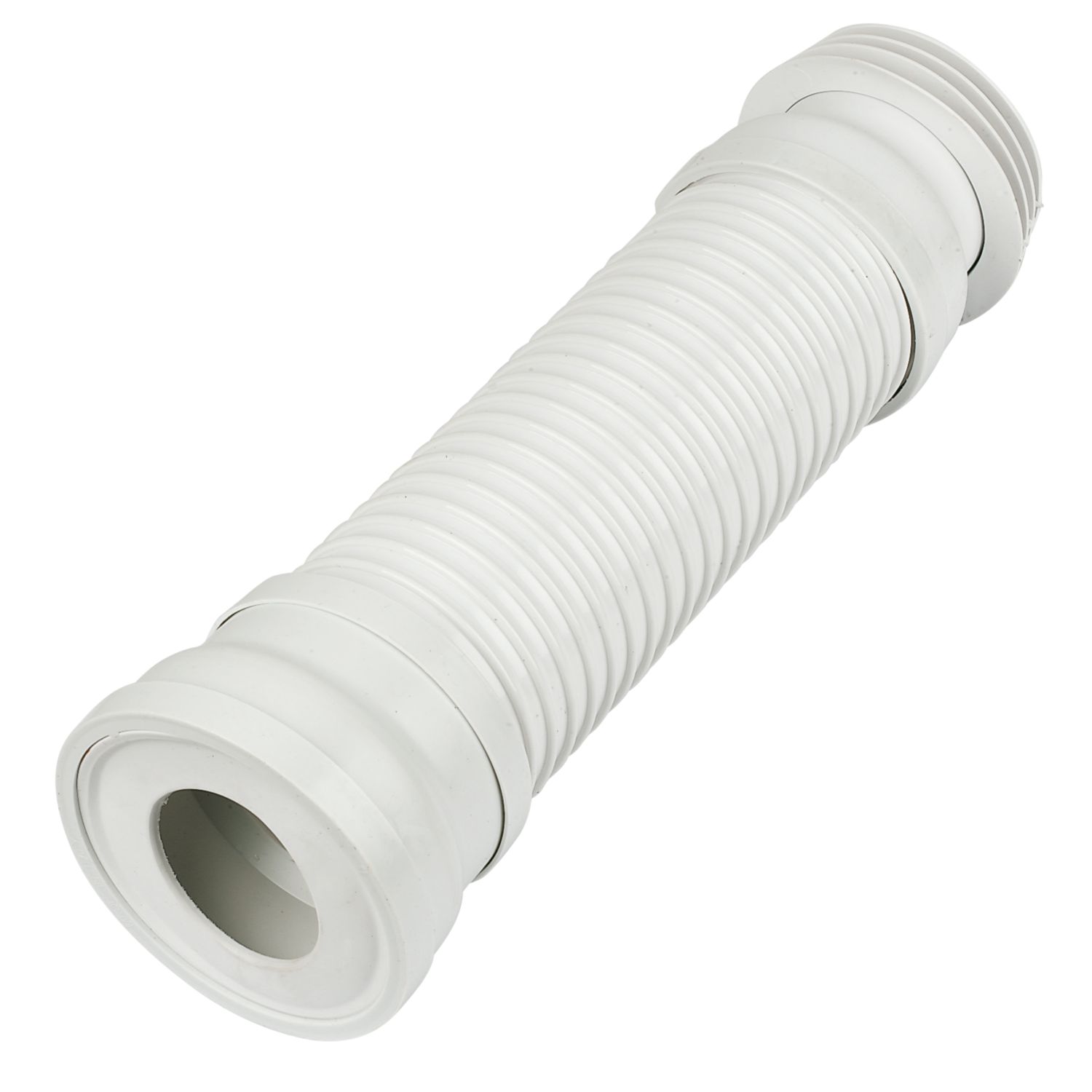 FloPlast Flexible Straight Connector White 160-300mm (17529)