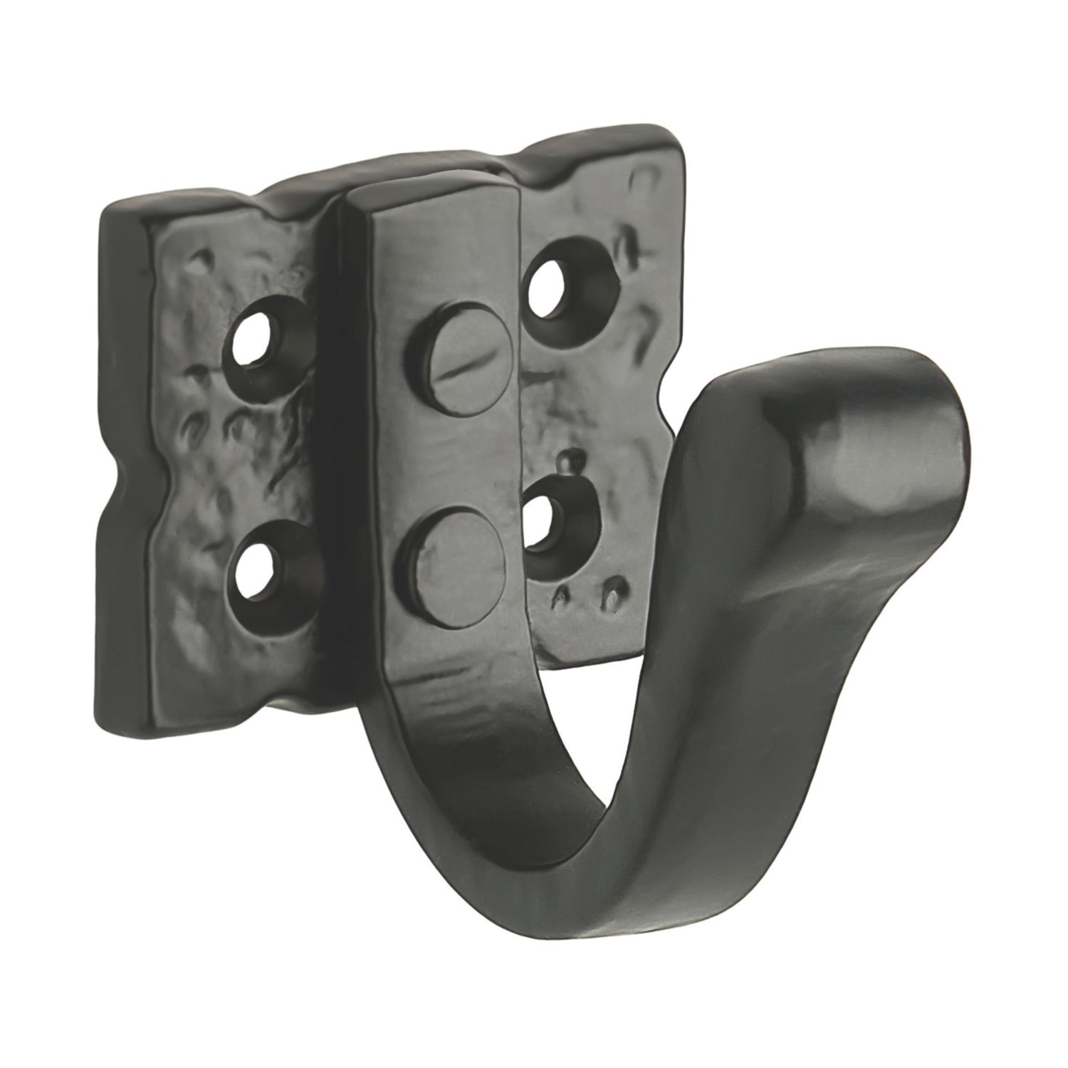 Decohooks Ornate Single Hook Black 50mm (175KK)