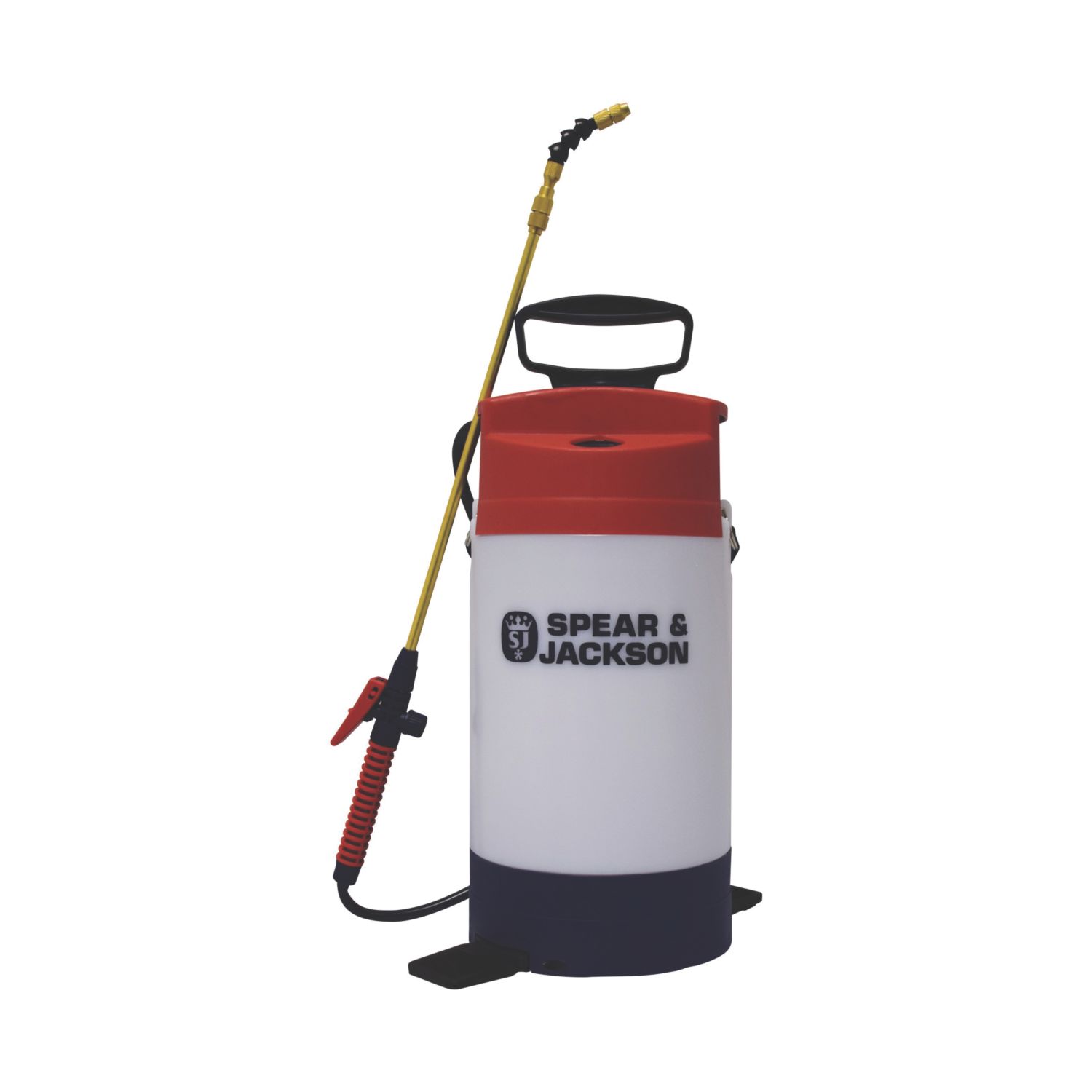 Spear & Jackson White Pump Action Chemical Pressure Sprayer for Wood Stain 5Ltr (176AK)
