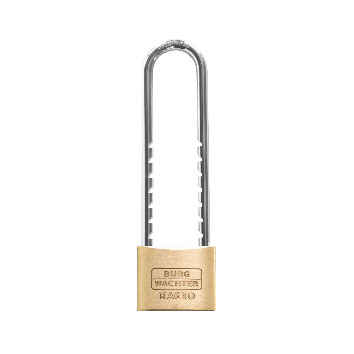 Burg-Wachter Magno Flex Brass Water-Resistant Long Shackle Padlock 50mm (177PH)