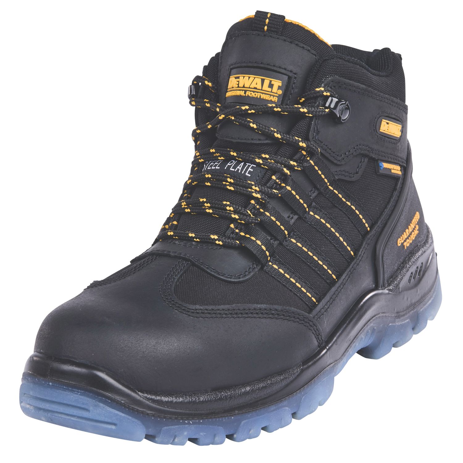 DEWALT Nickel Size 11 Black Waterproof Steel Toe Cap Safety Boots (17805)